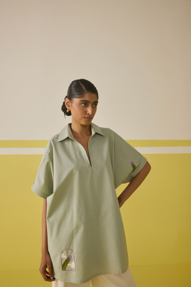 Summer Evening Organic Cotton Kurta Top