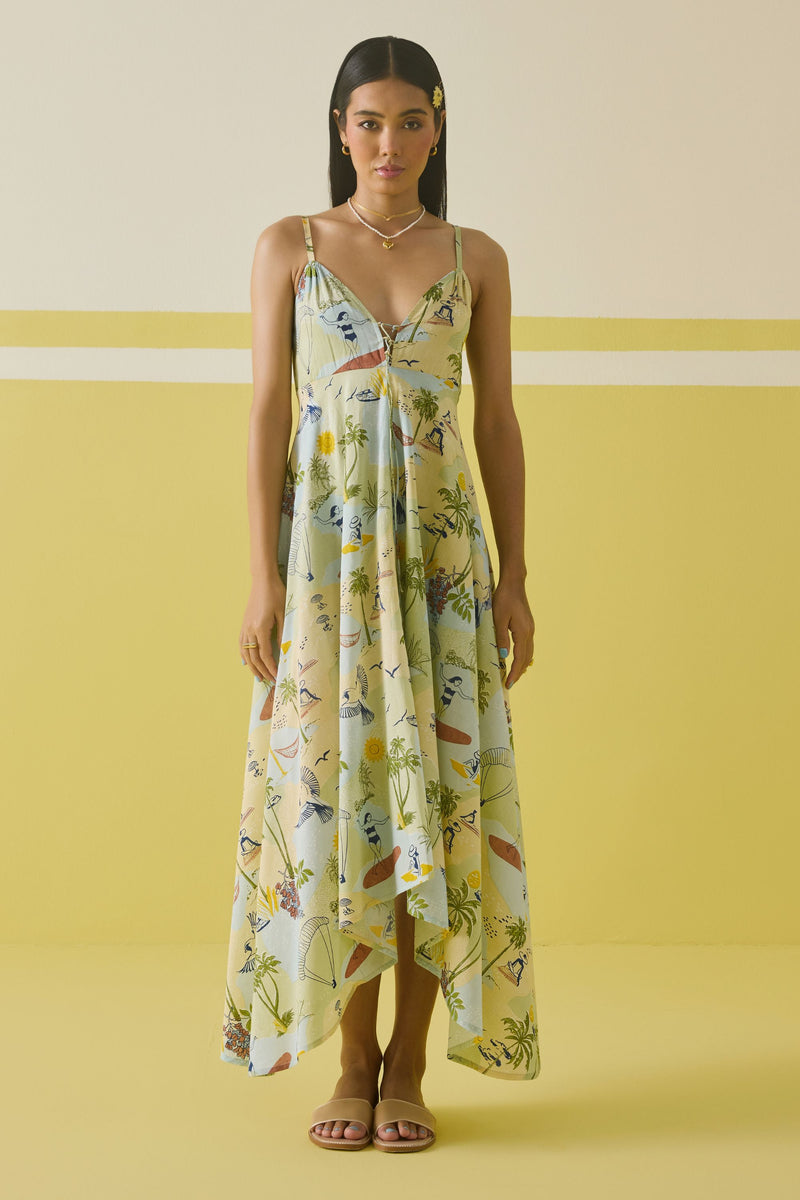 Summer Sea Lyocell Dress