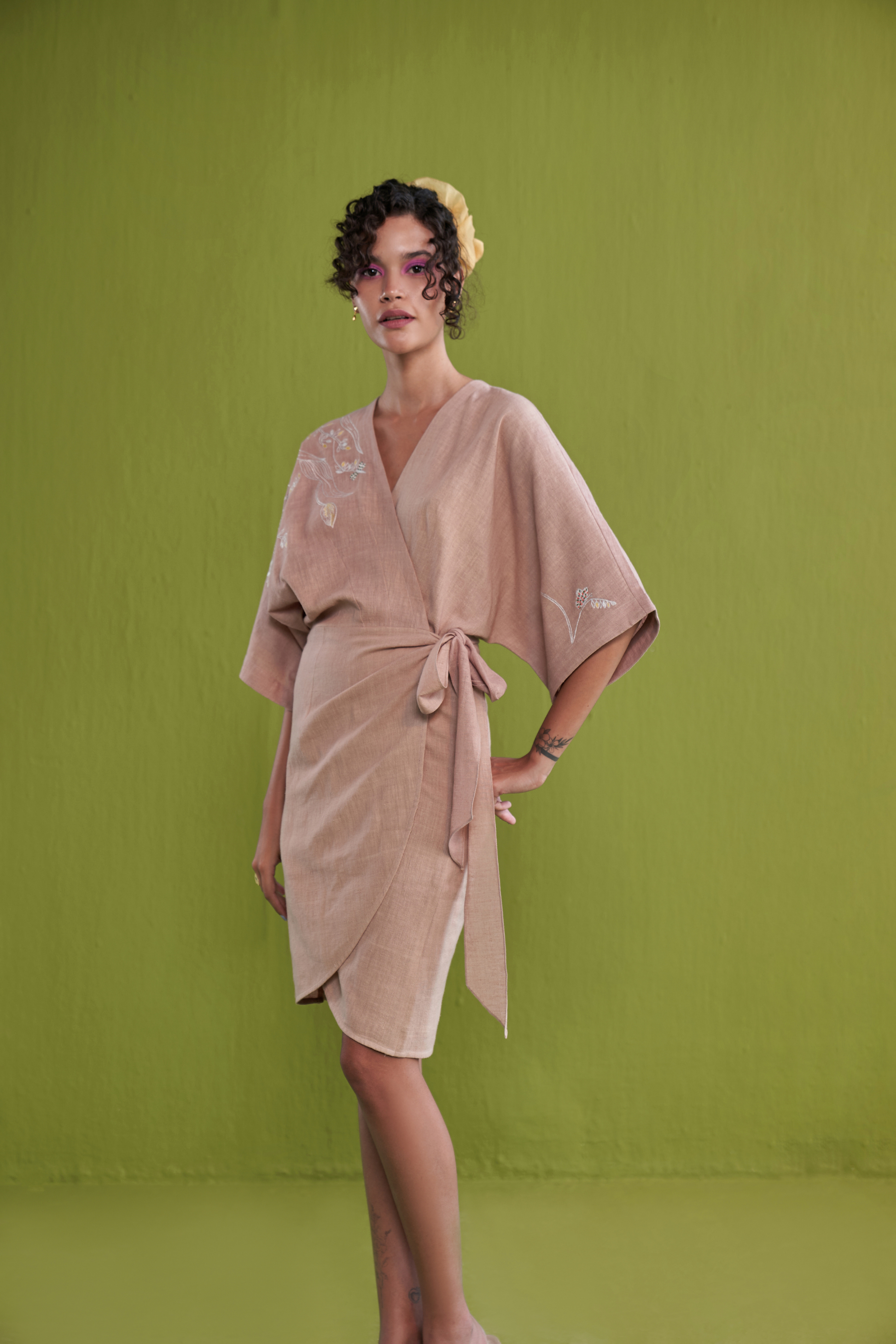 Summer Soul Handwoven Organic Cotton Wrap Dress | SUI Sui - US Summer Soul Handwoven Organic Cotton Wrap Dress | SUI Sui - US