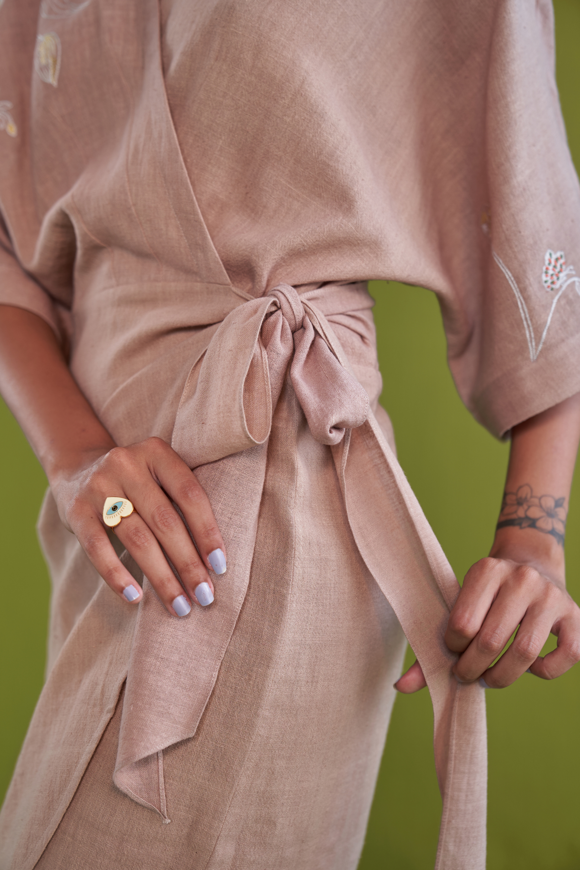 Summer Soul Handwoven Organic Cotton Wrap Dress | SUI Sui - US Summer Soul Handwoven Organic Cotton Wrap Dress | SUI Sui - US