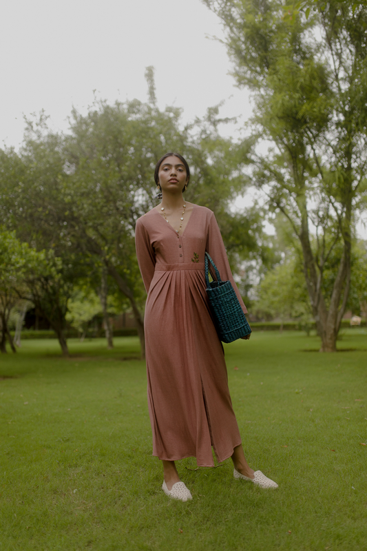 sundown hemp knit dress