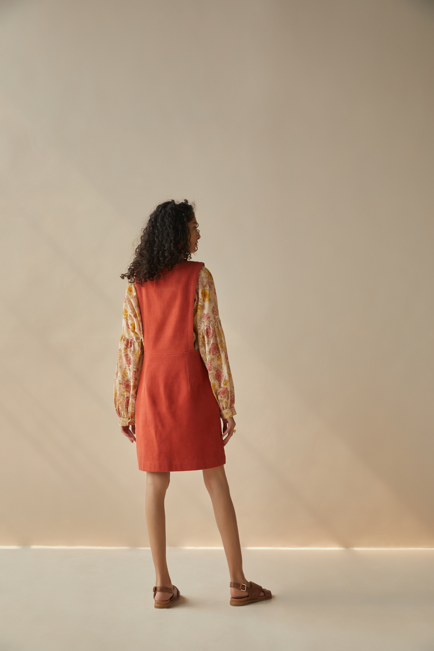 Sunflower Meadow overall mini dress