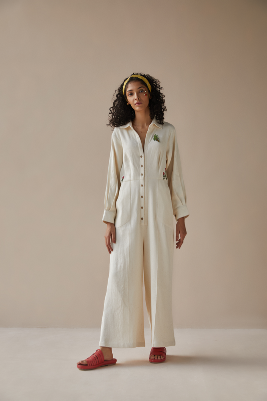 The Cliffside handwoven organic cotton jumpsuit