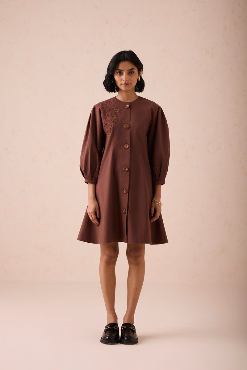 The Cocoa Organic Cotton Short Dress