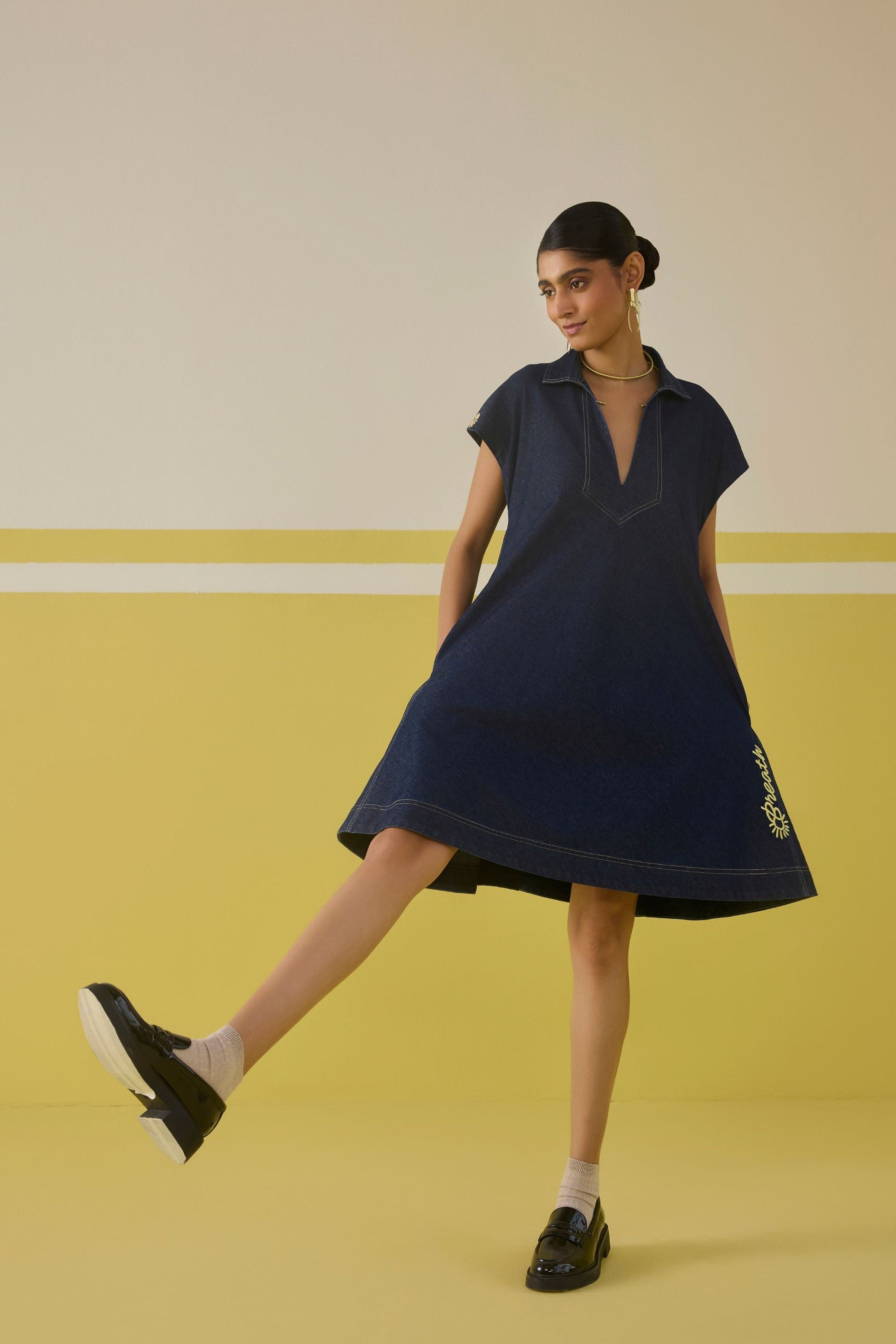 The Daisy Cotton Denim Dress The Daisy Cotton Denim Dress