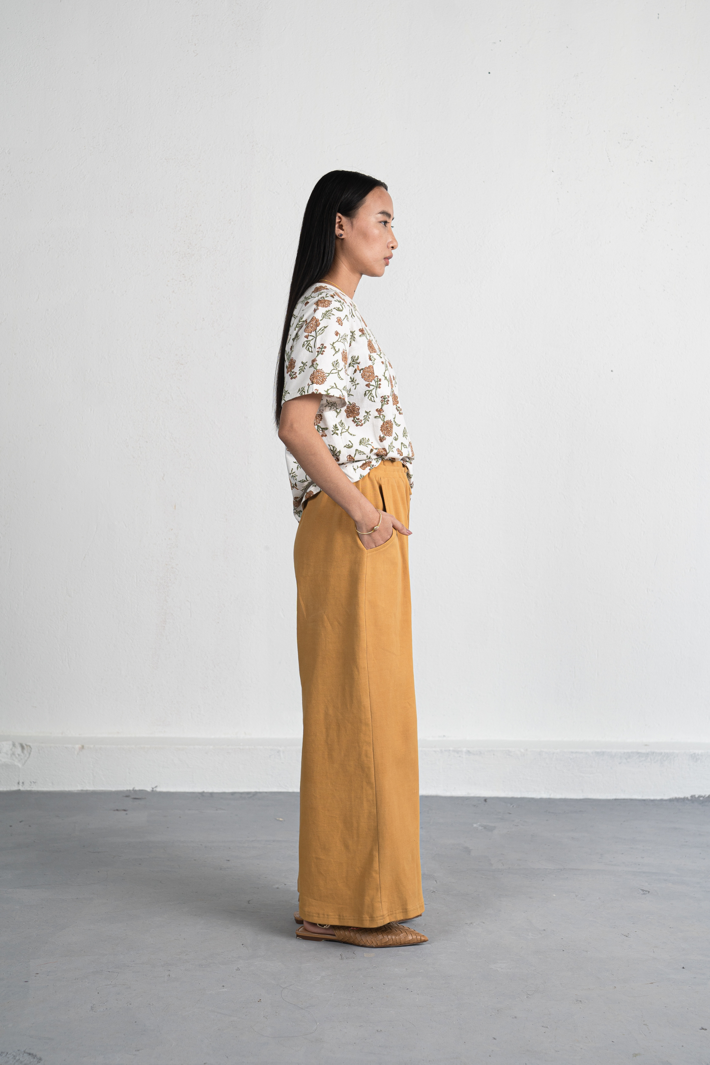 The Dawn organic cotton knit rib trousers