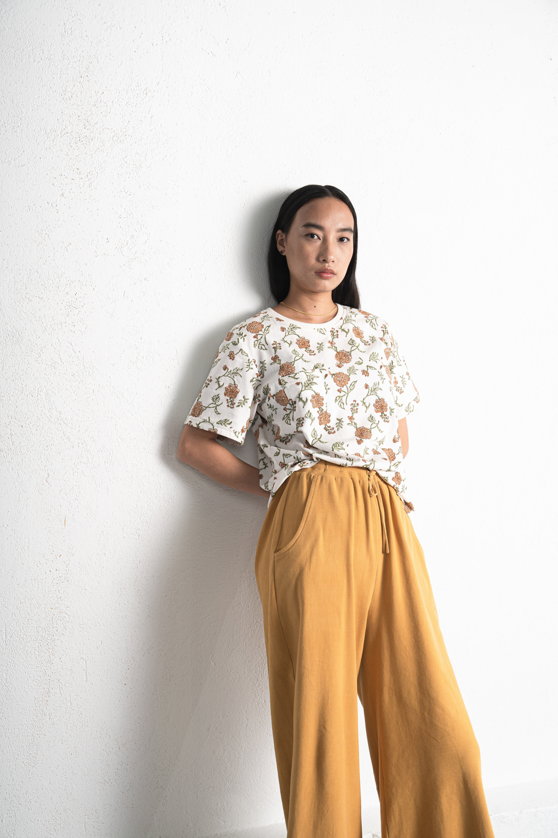 The Dawn organic cotton knit rib trousers