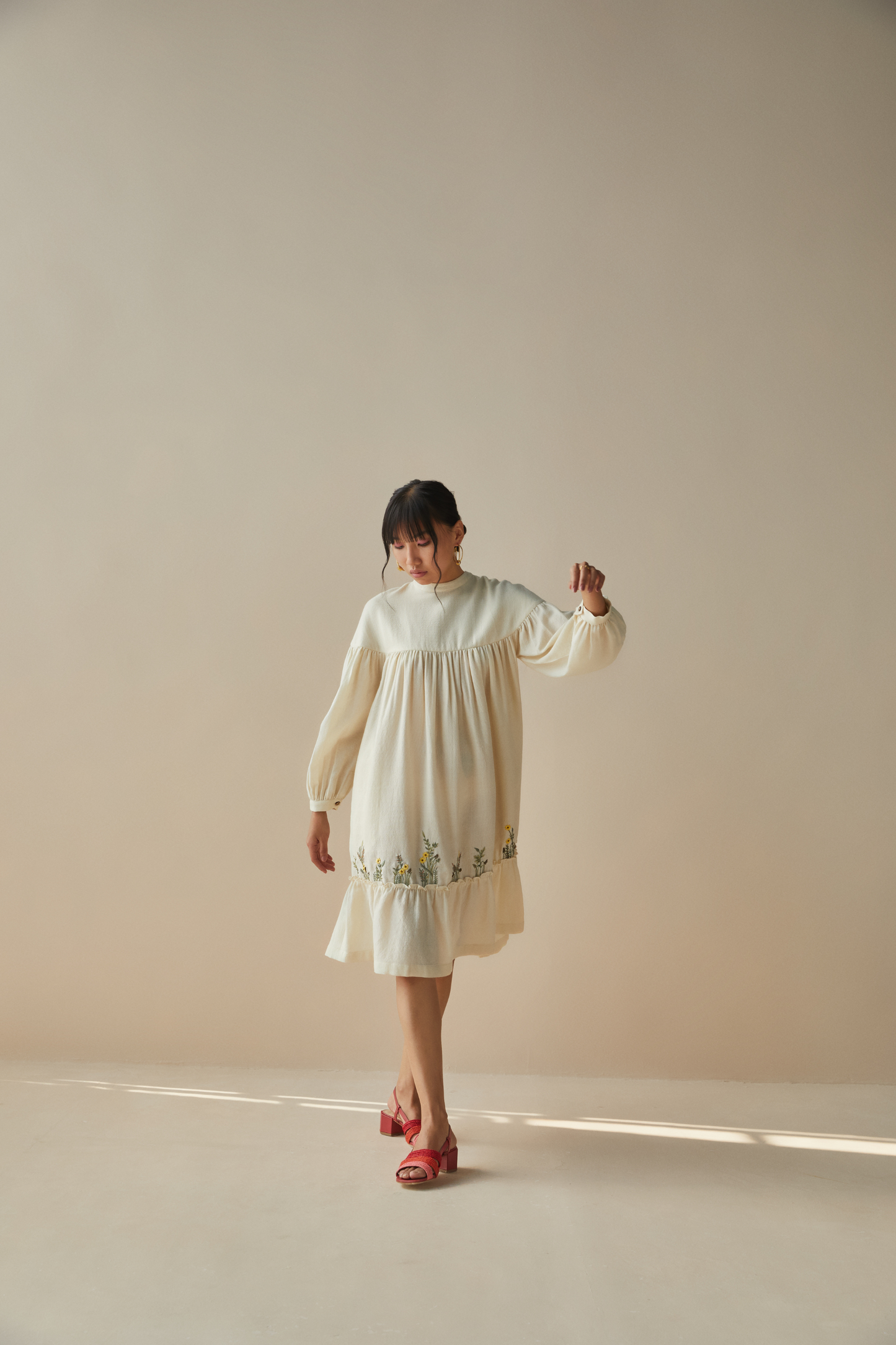 The Dreamy handwoven wool dress