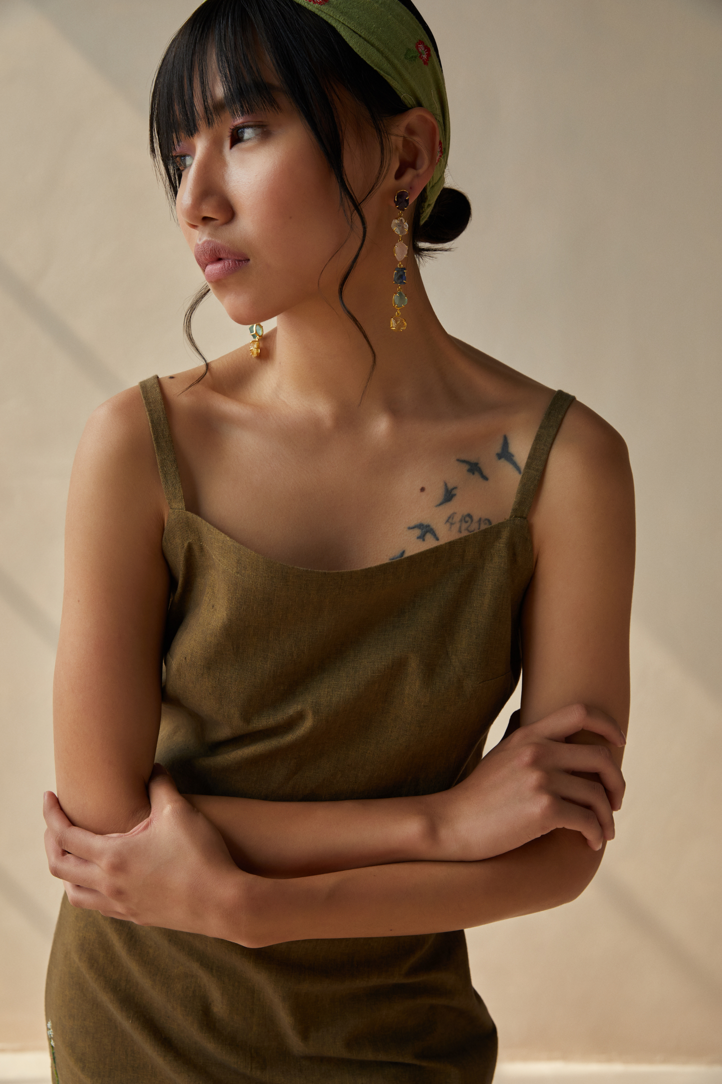The Earth slip dress