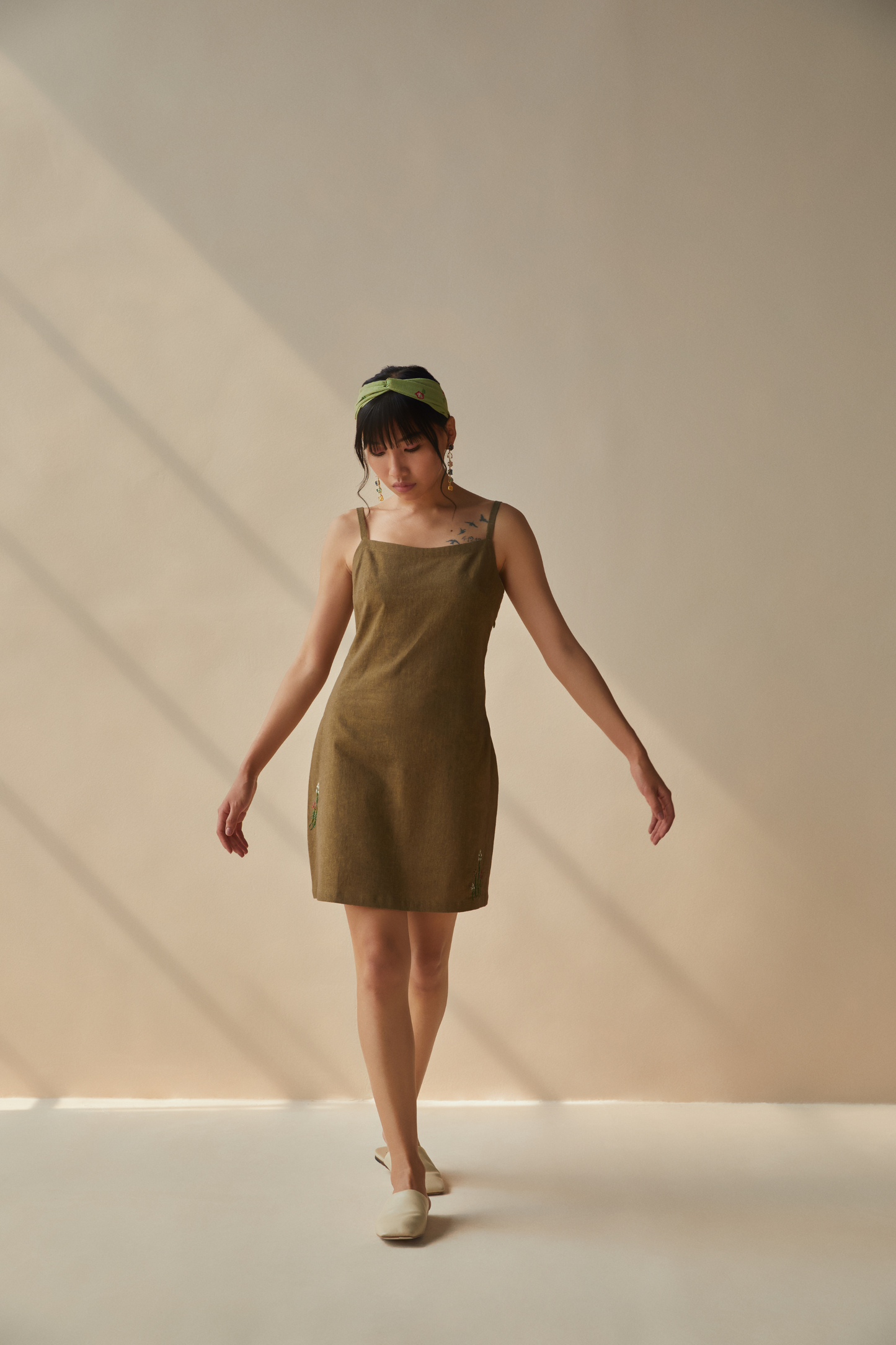 The Earth slip dress