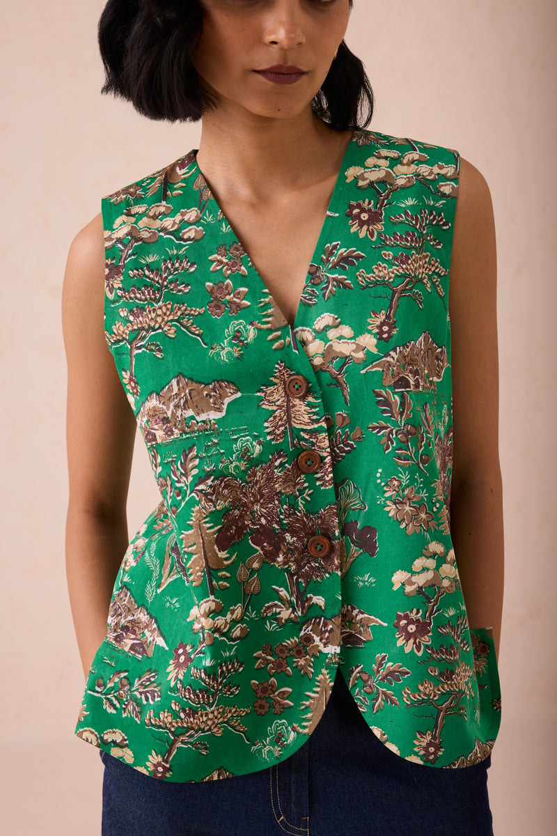 The Emerald Beginnings Tencel Waistcoat