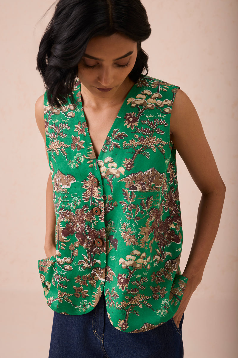 The Emerald Beginnings Tencel Waistcoat