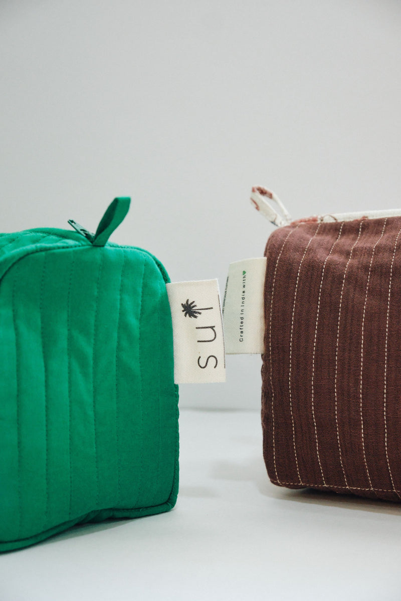 The Emerald Holiday Make Up Pouch