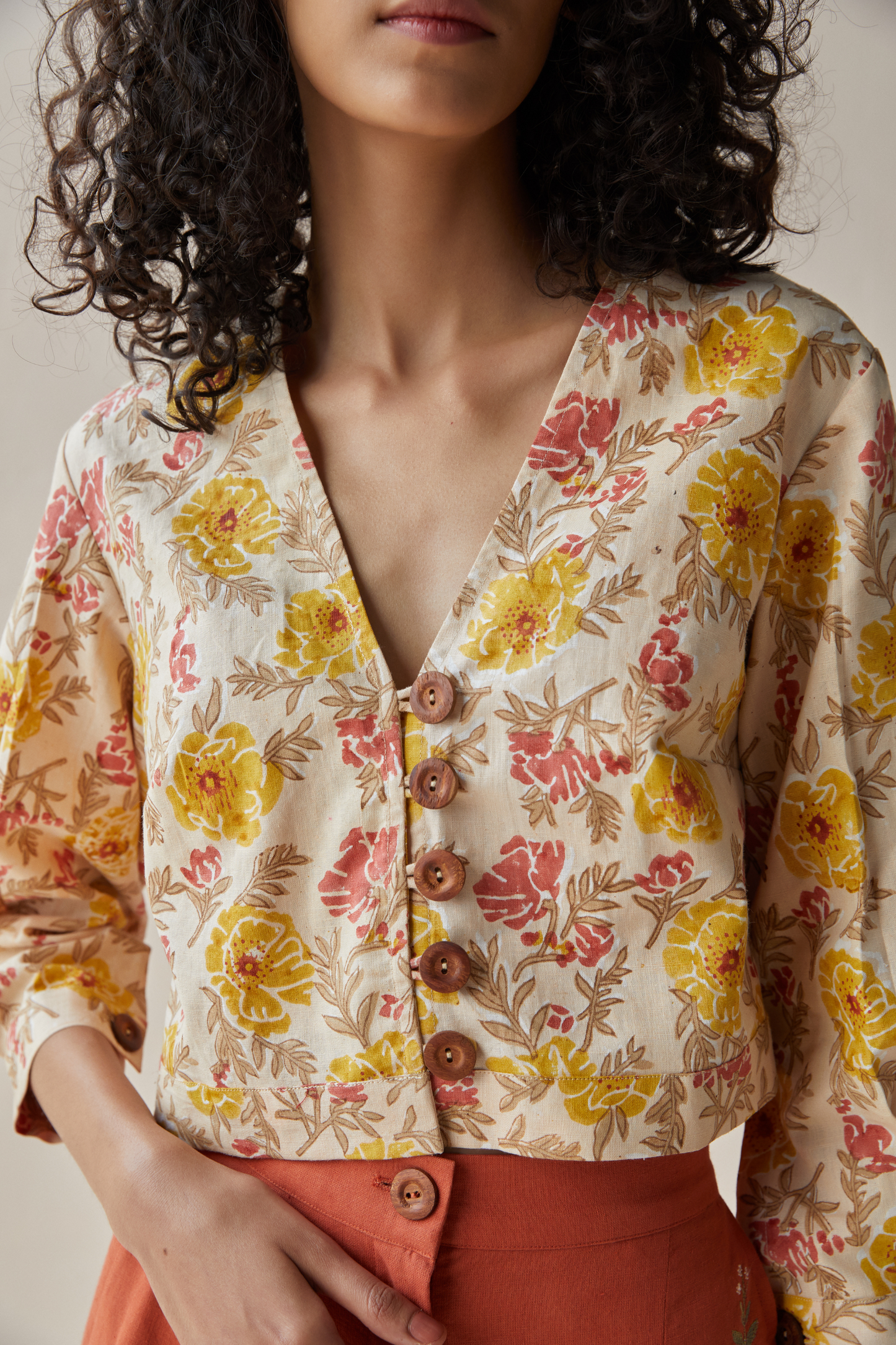 The Flower Power hemp crop top