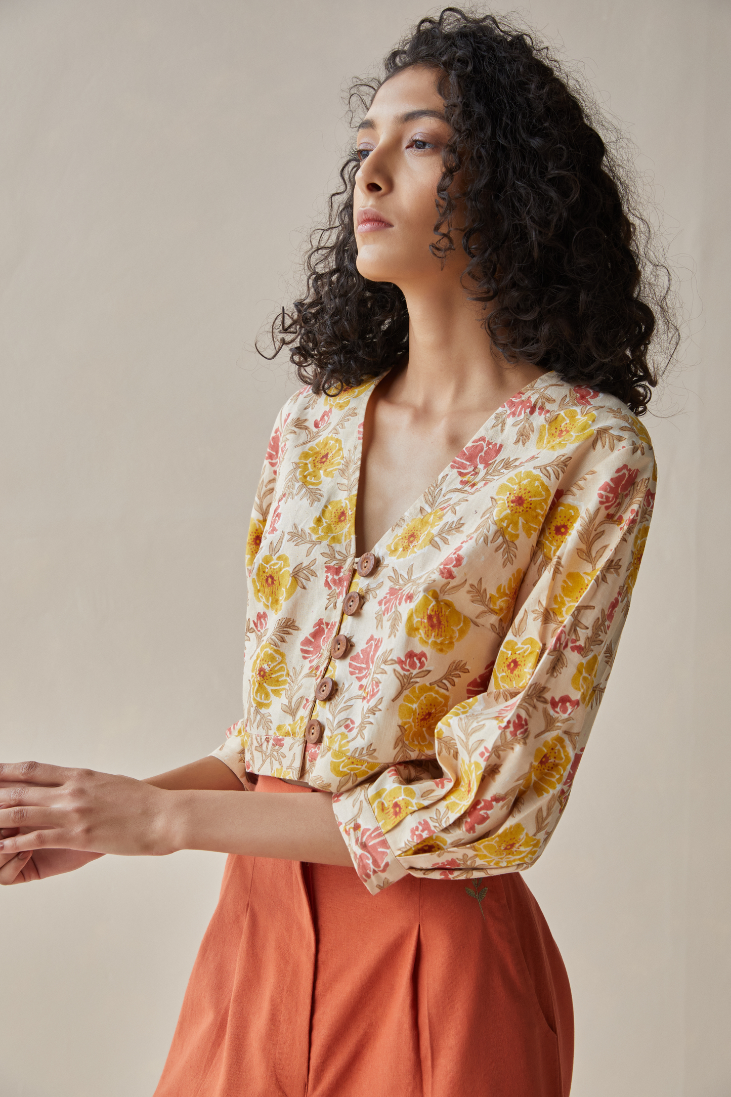 The Flower Power hemp crop top