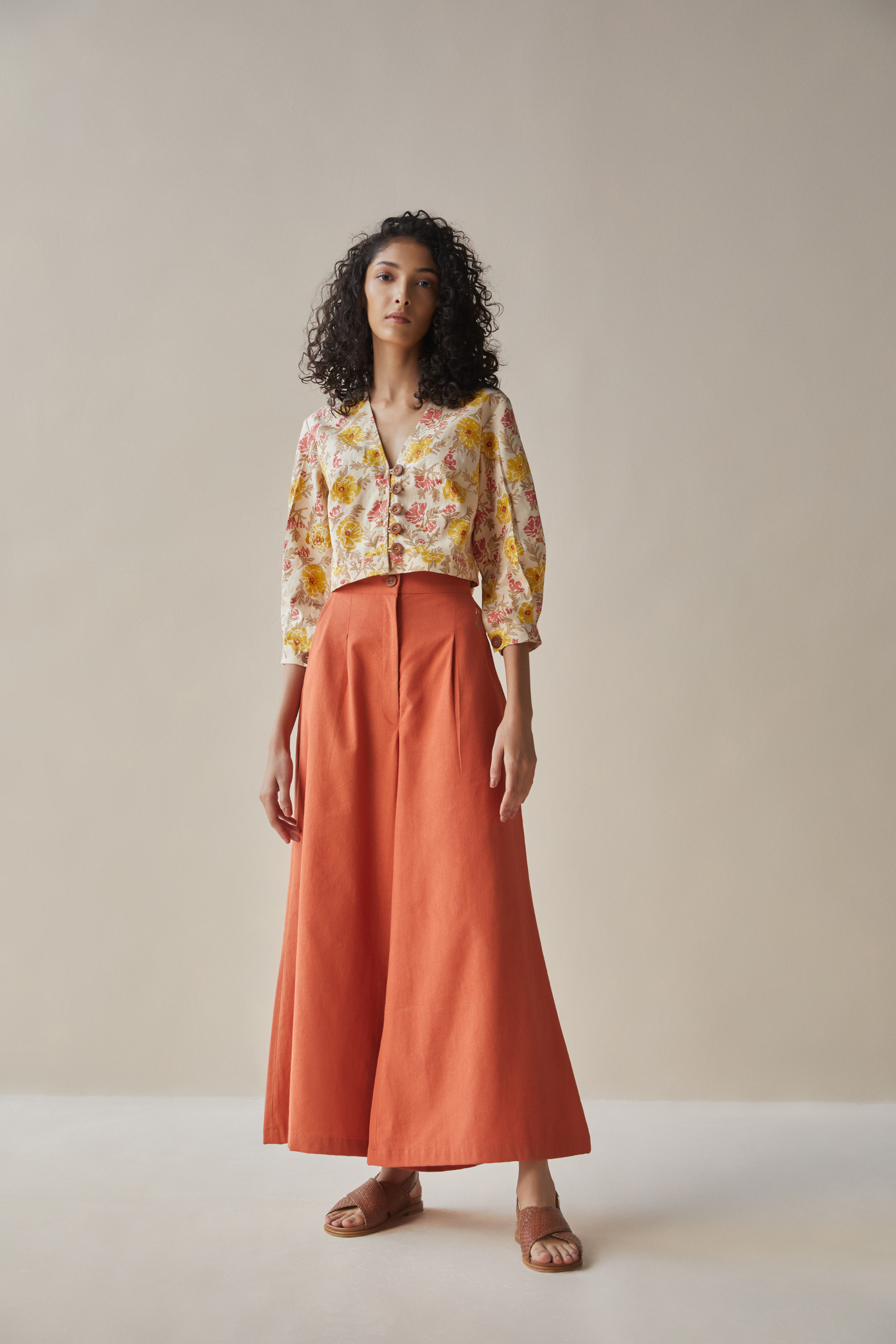 The Flower Power hemp crop top