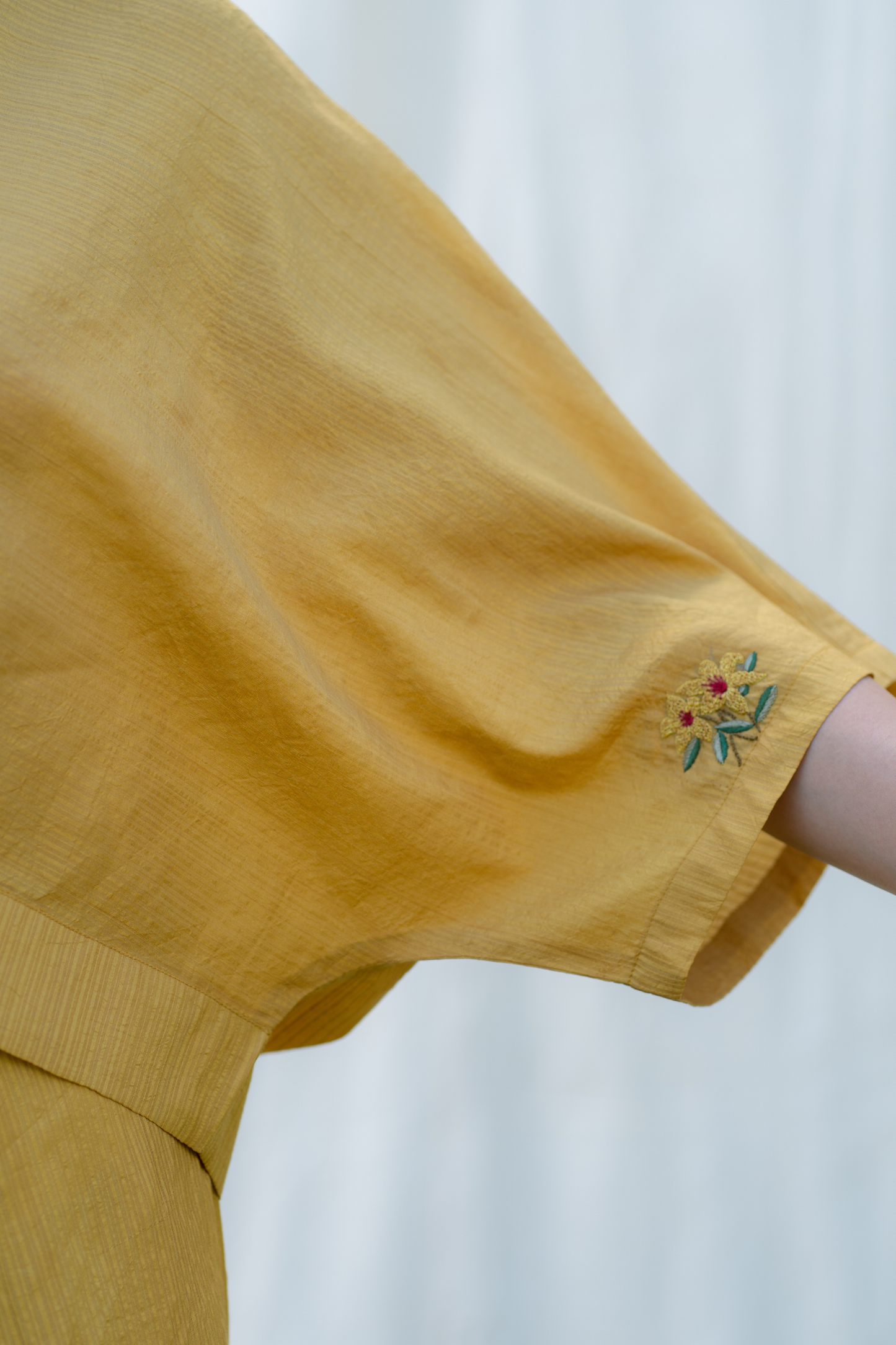 The Golden silk top