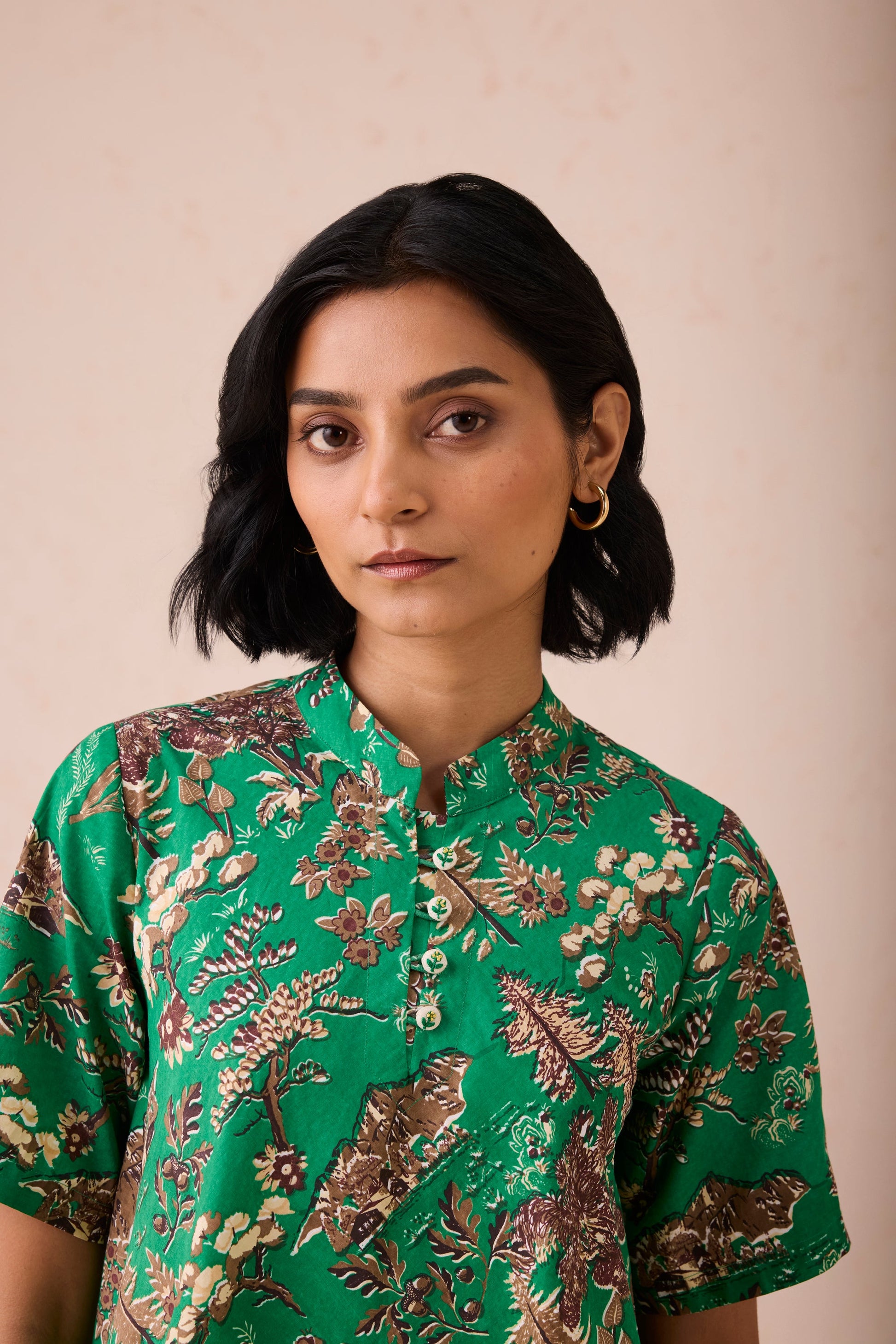 The Harmony Mandarin Collar Organic Cotton Dress | SUI Sui - US The Harmony Mandarin Collar Organic Cotton Dress | SUI Sui - US