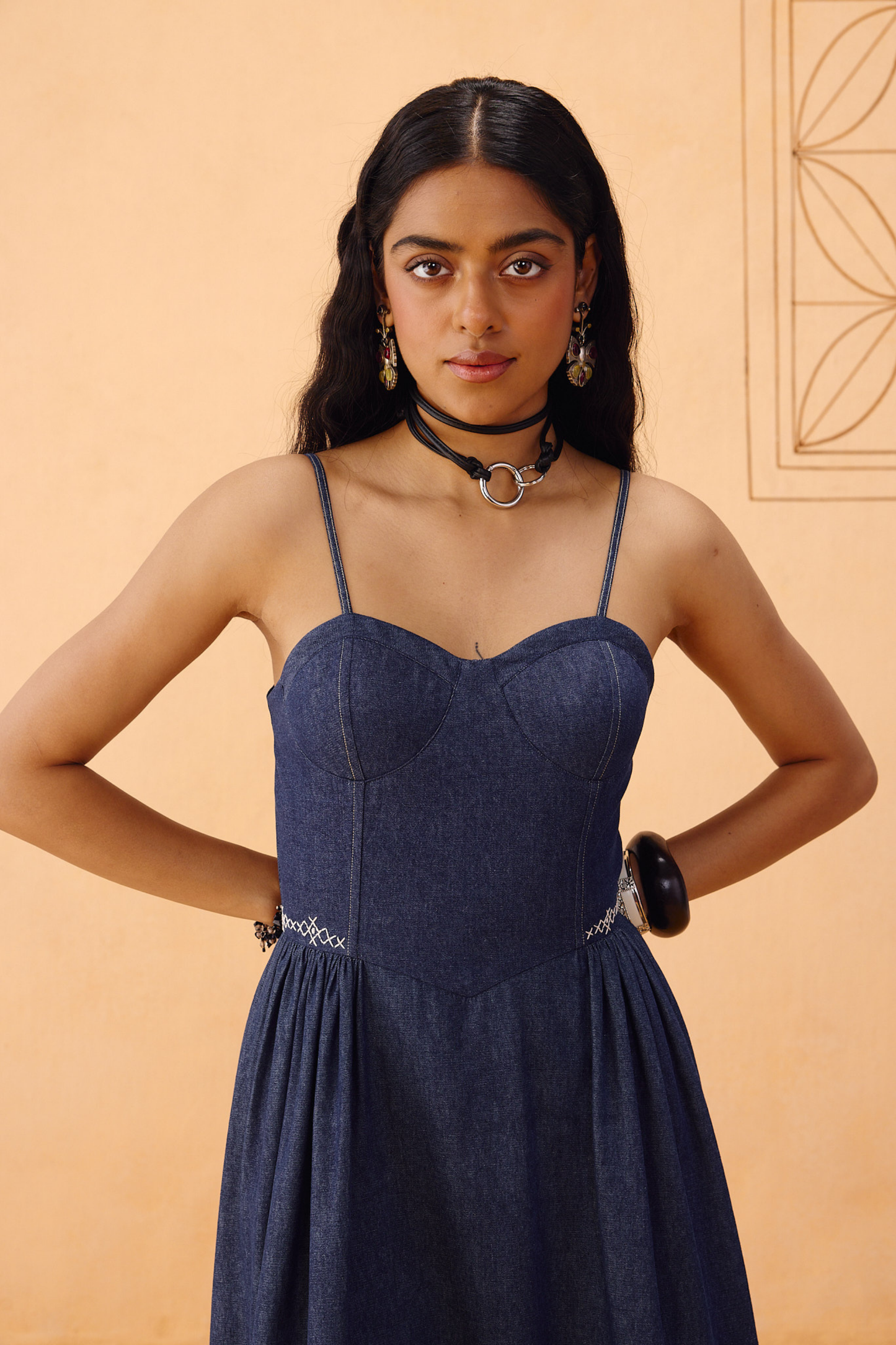 The Jaali Sustainable Denim Dress