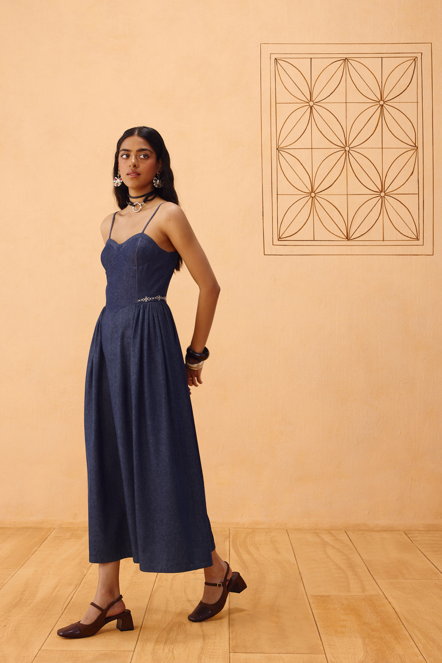 The Jaali Sustainable Denim Dress