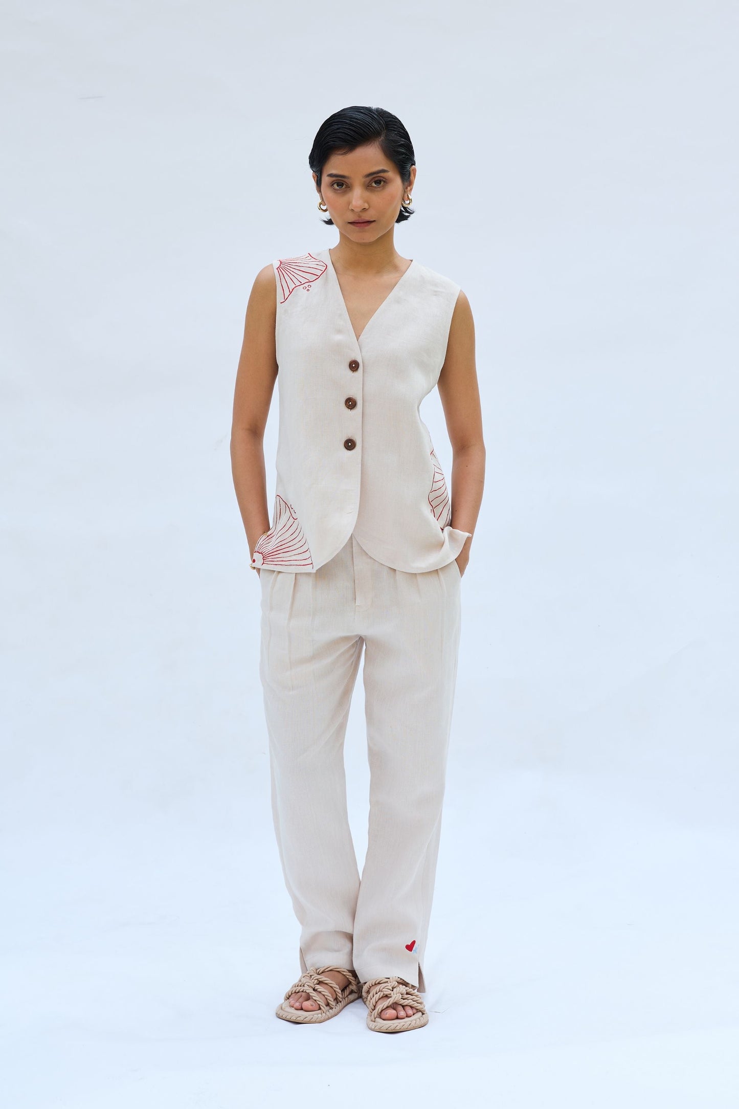The Misty Linen Waistcoat