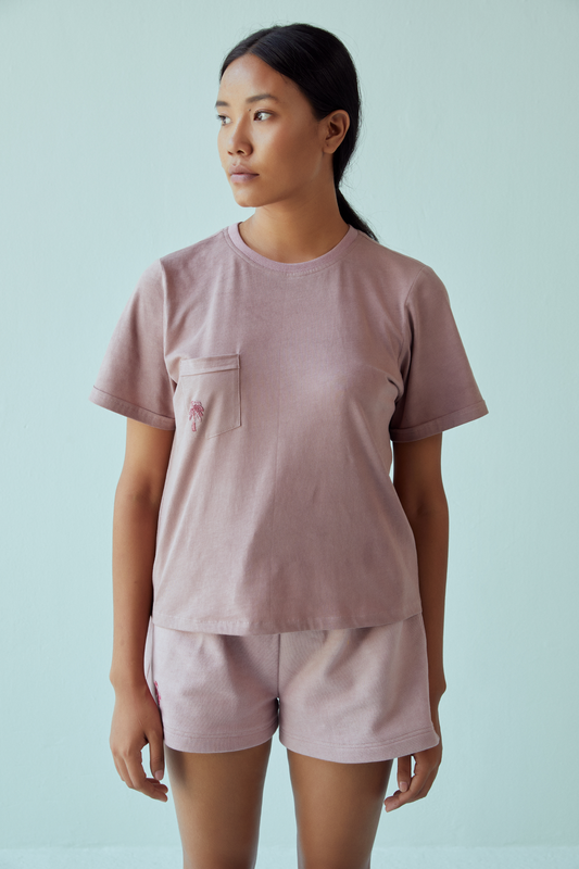 the palmy organic cotton knit t shirt