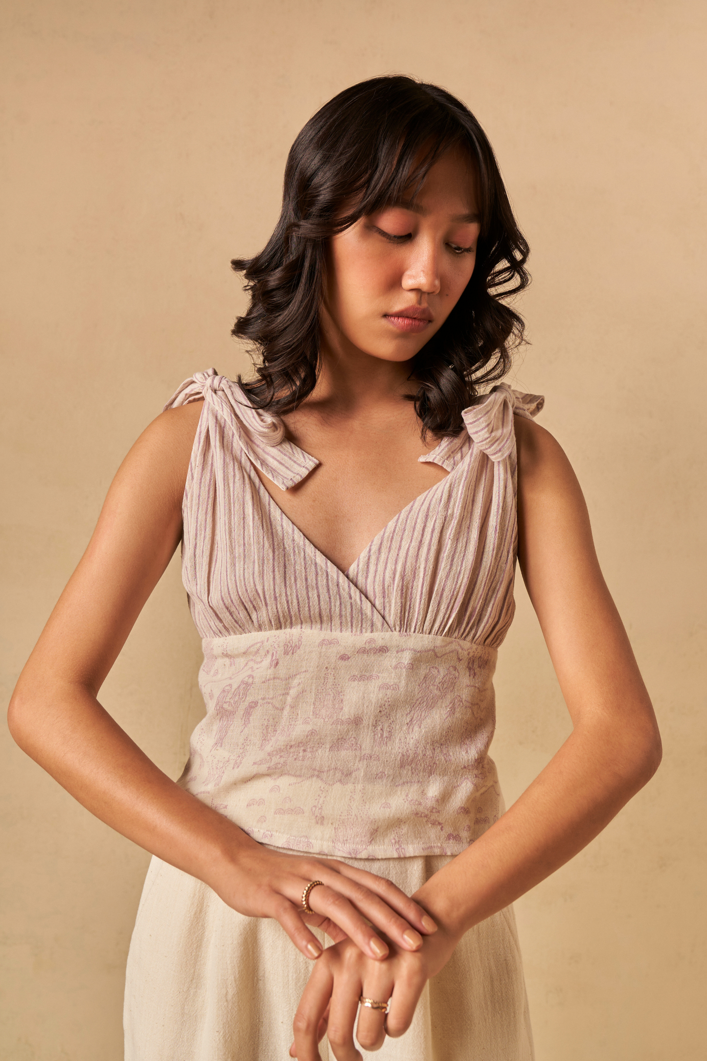 The Purple Reef Handwoven Top