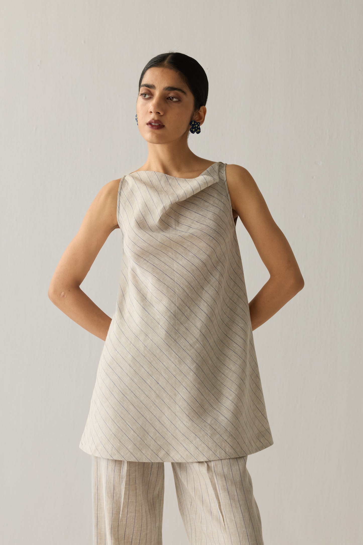 The Ripple Linen Top