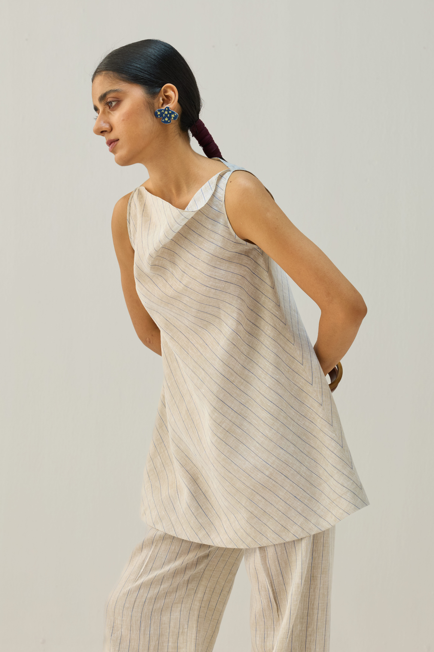 The Ripple Linen Top