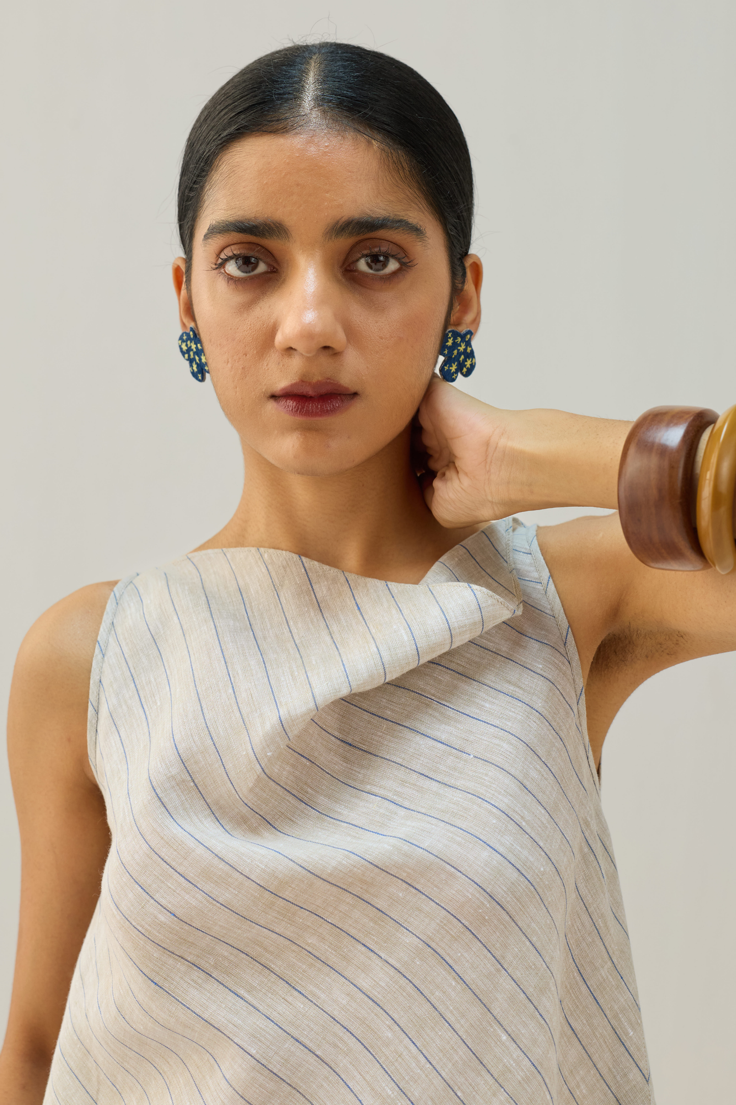 The Ripple Linen Top