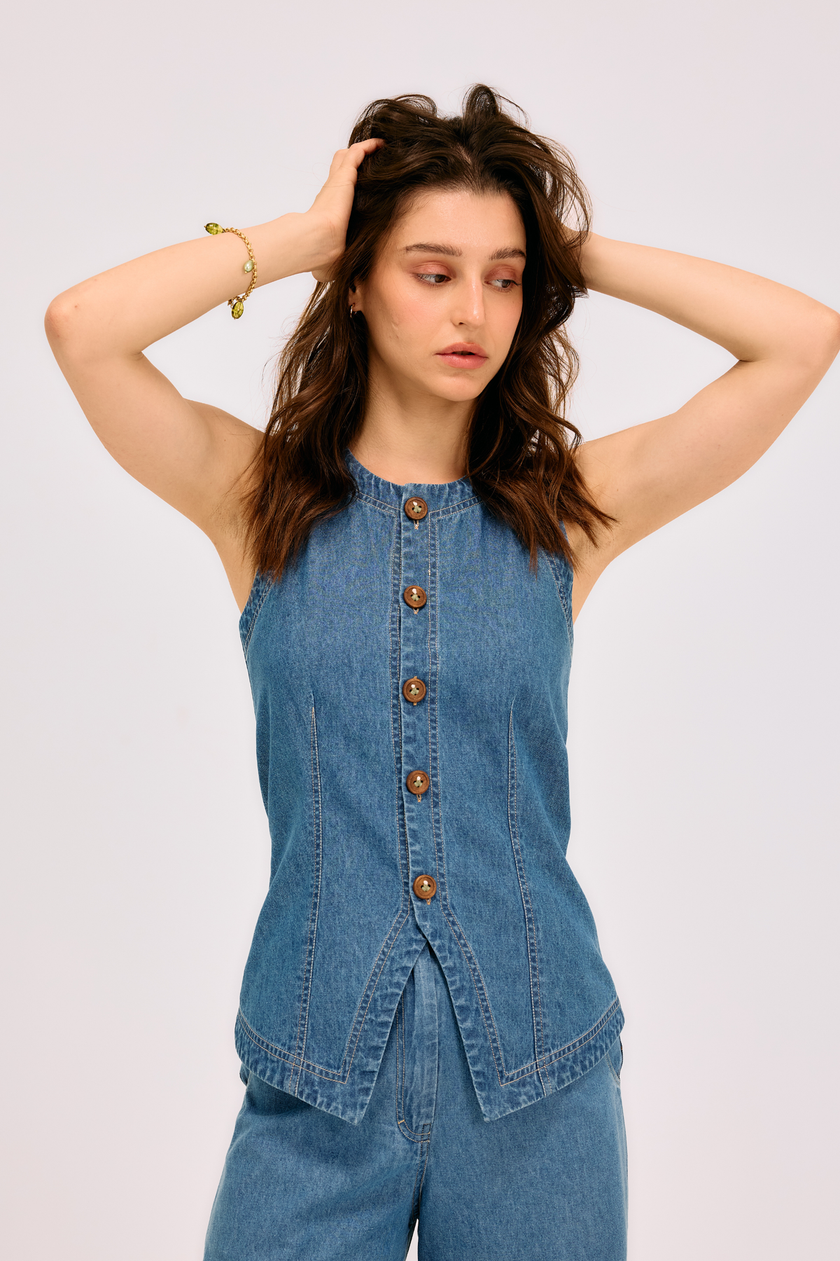 The Rooted Sustainable Denim Waistcoat