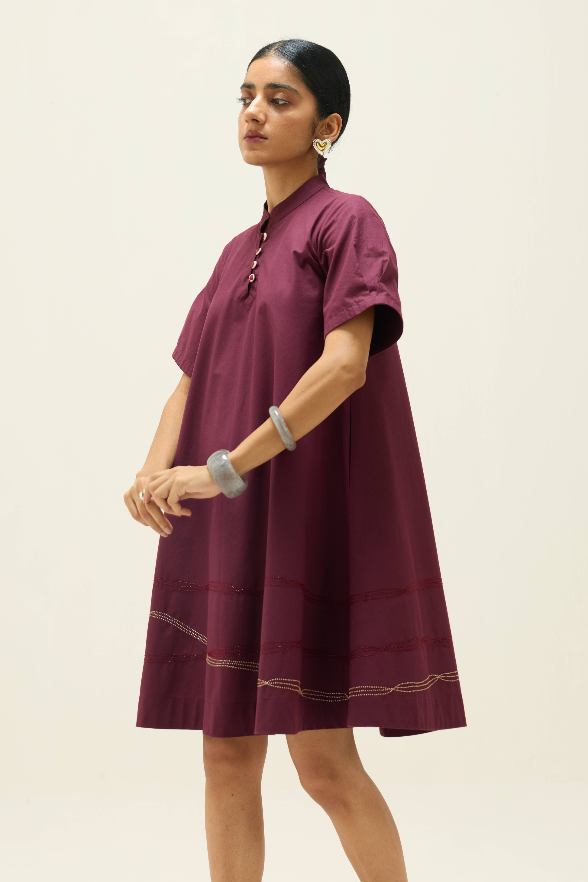 organic cocktail dress Floral Crochet Cocktail Dress | Sheer Green Occasion Tunic | Shift Silhouette | Organic Cotton