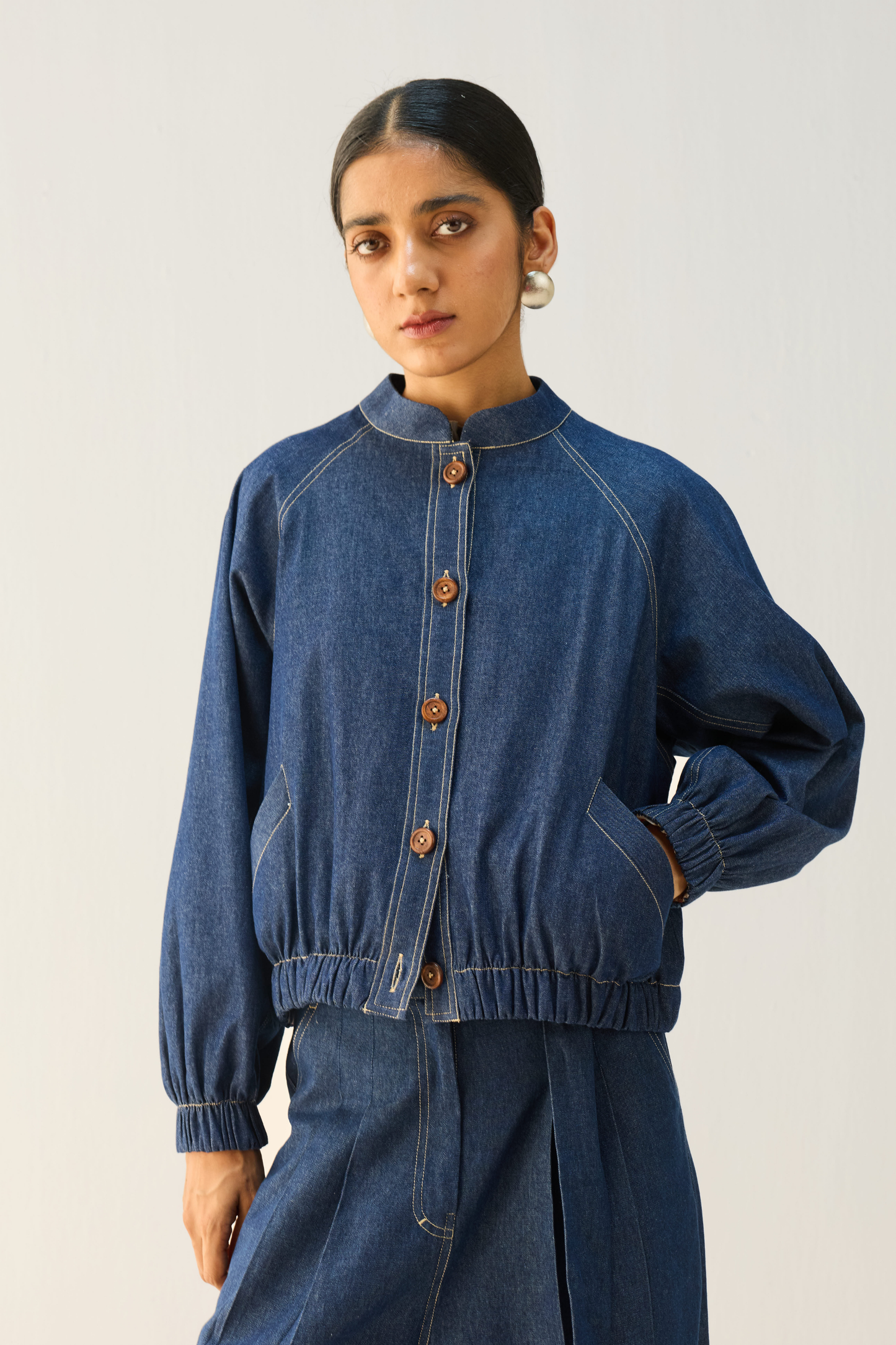 The Slow Sustainable Denim Bomber Jacket