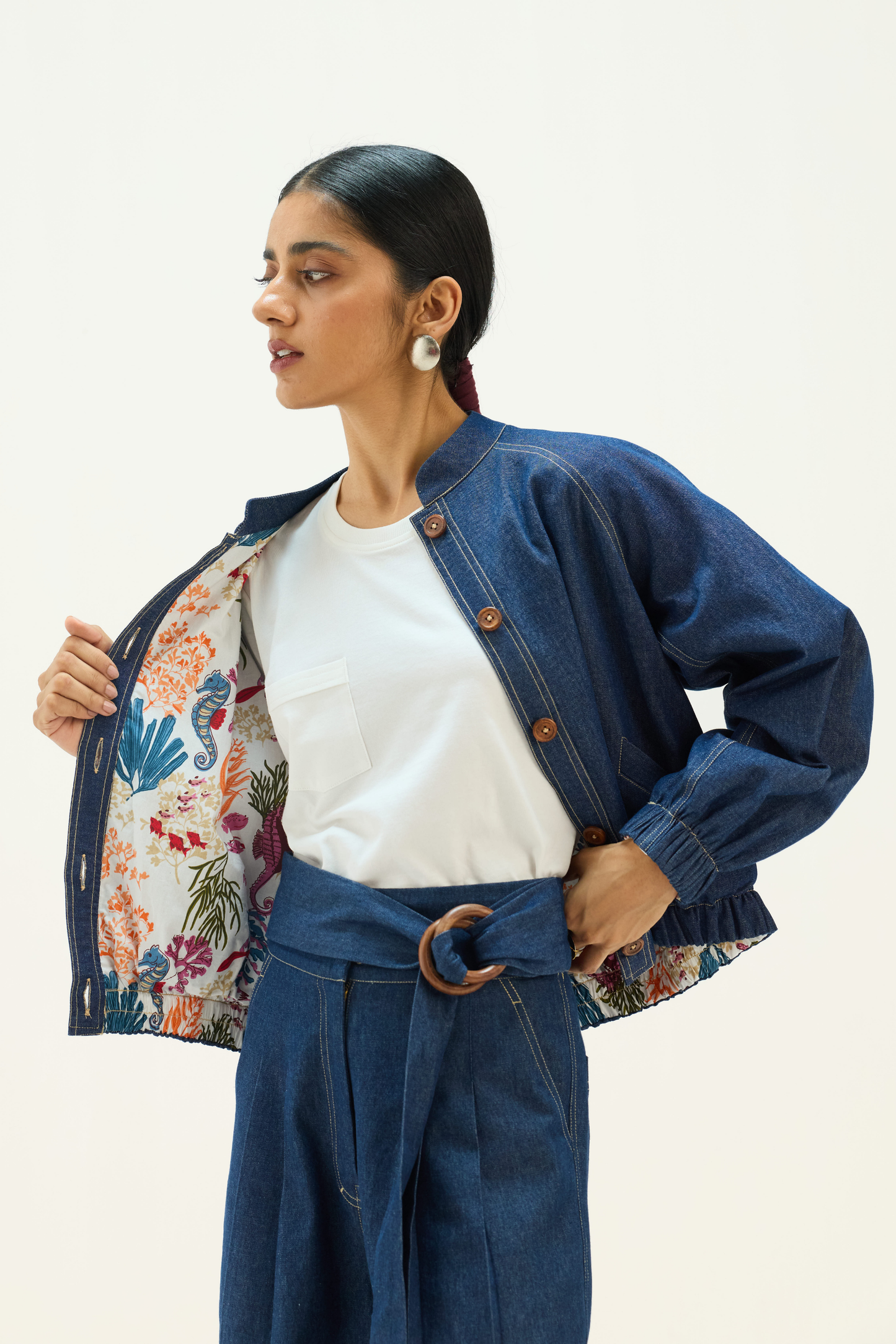 The Slow Sustainable Denim Bomber Jacket