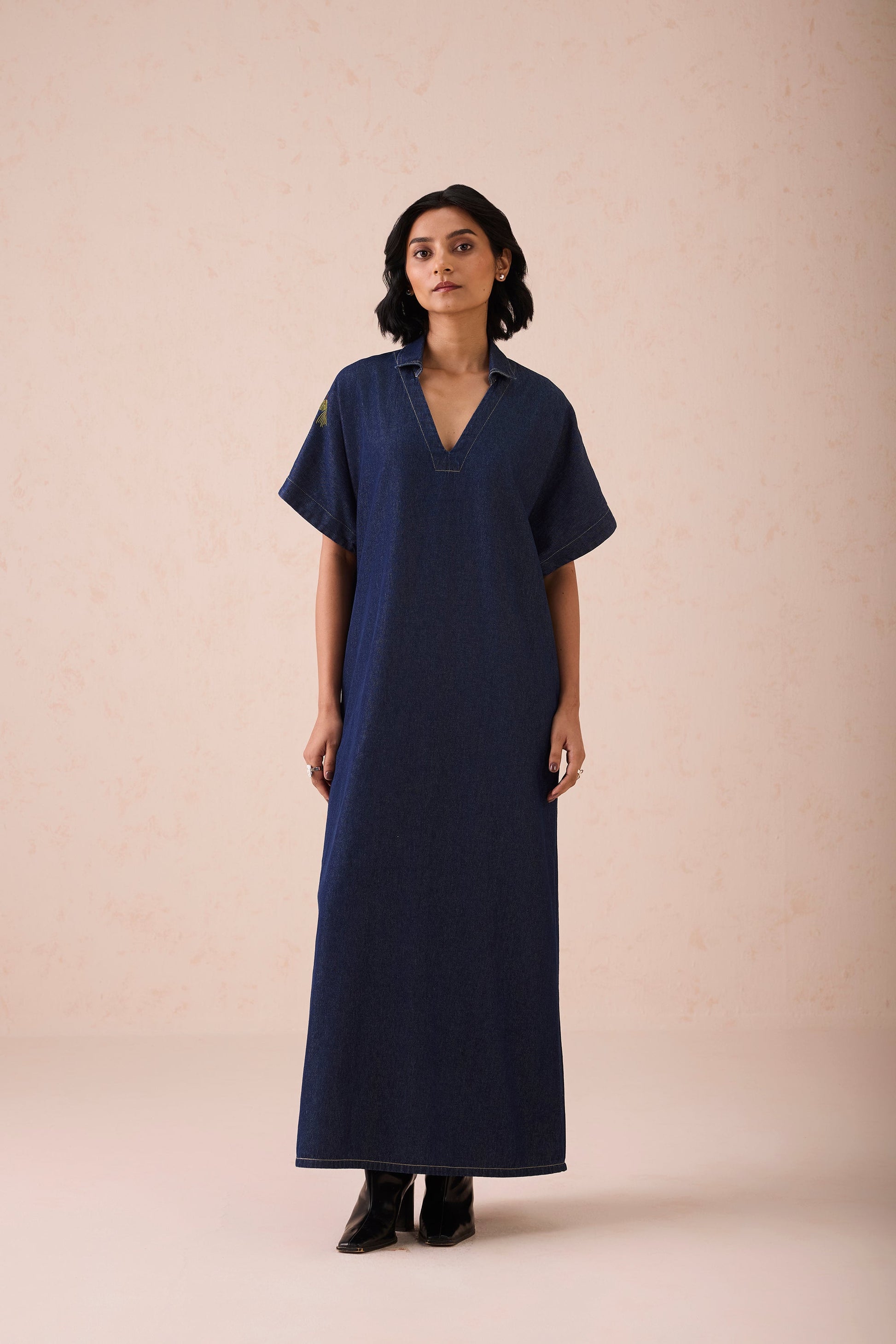 The Slow Sustainable Denim Maxi Dress | SUI Sui - US The Slow Sustainable Denim Maxi Dress | SUI Sui - US
