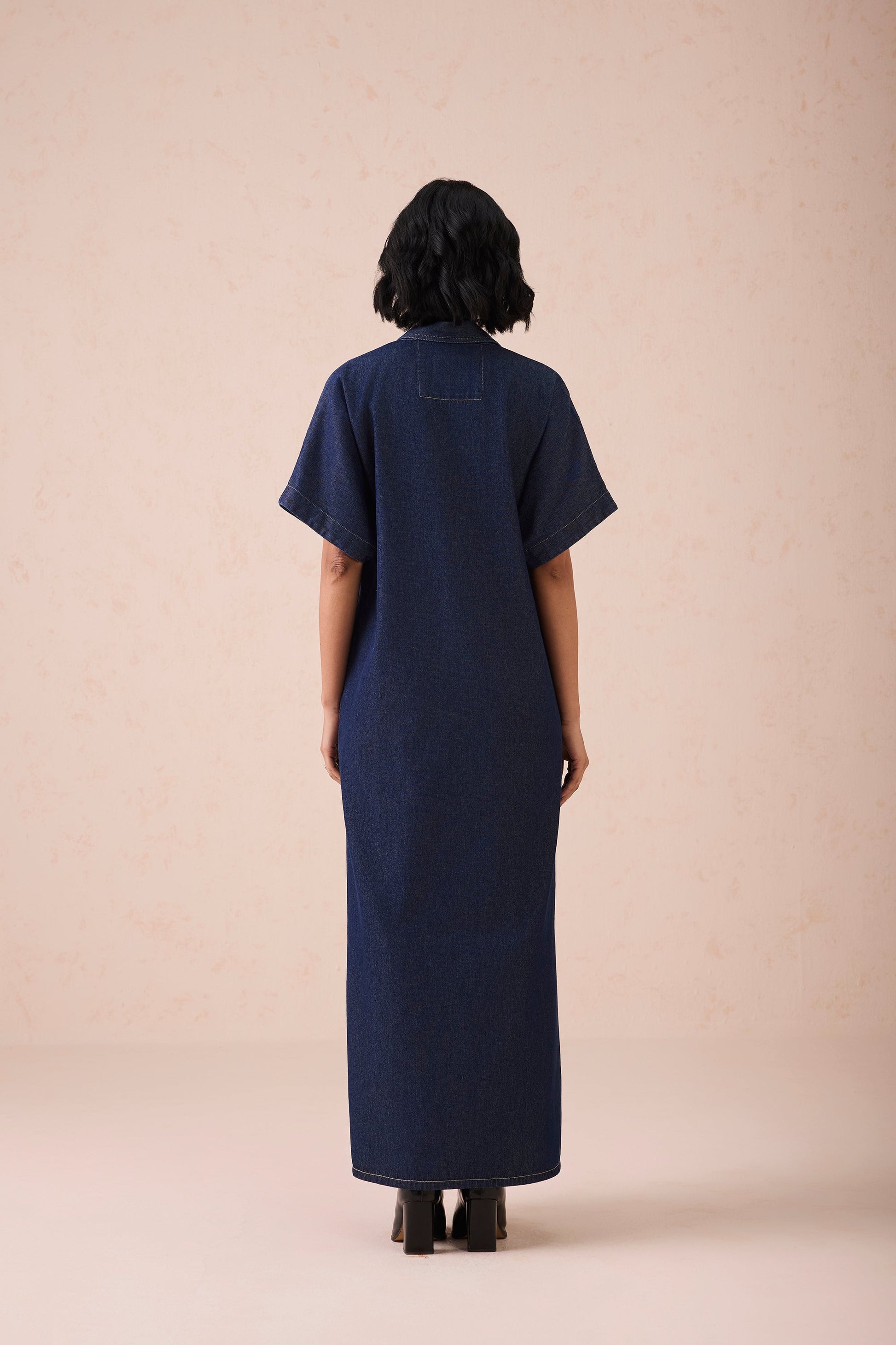 The Slow Sustainable Denim Maxi Dress | SUI Sui - US The Slow Sustainable Denim Maxi Dress | SUI Sui - US
