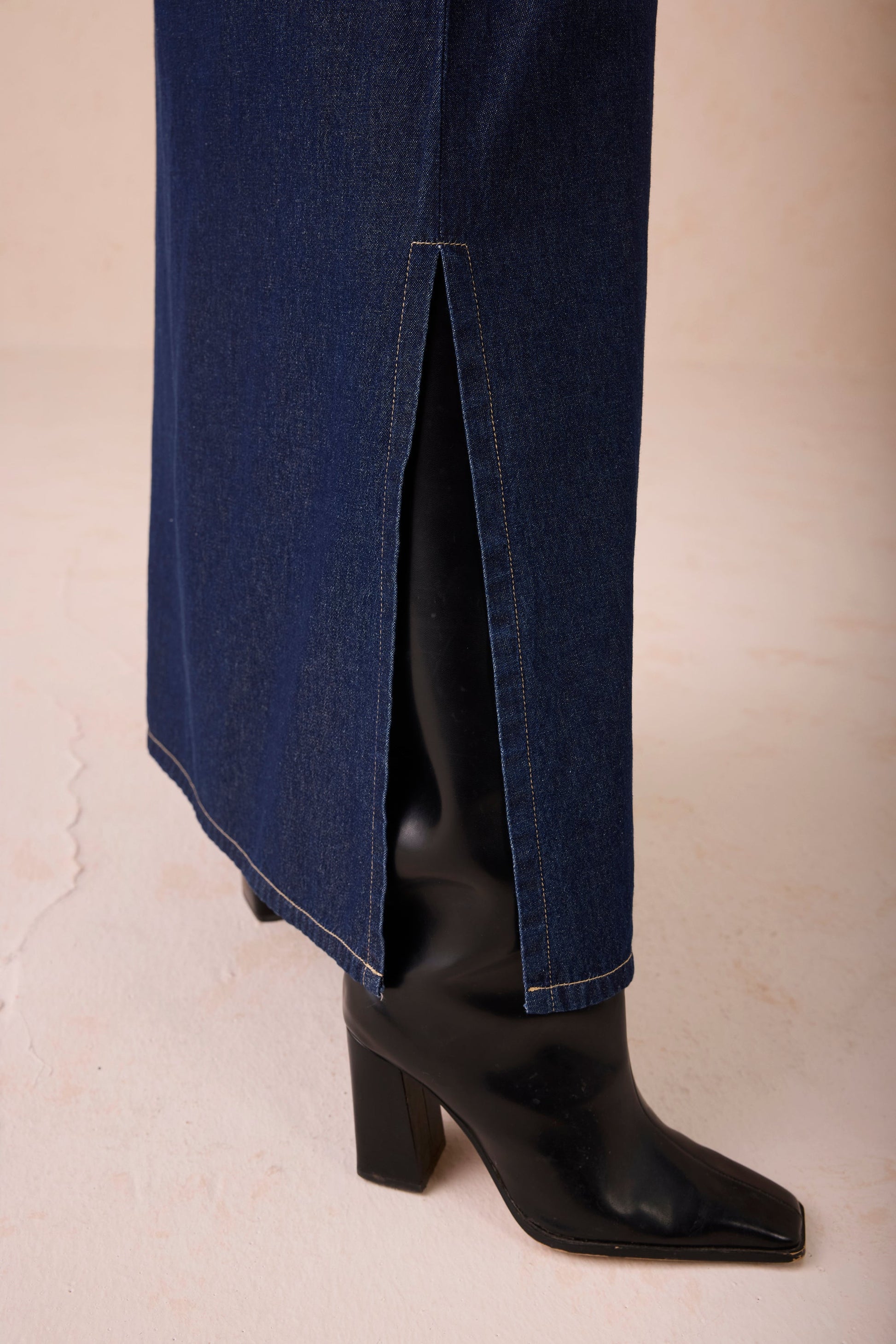The Slow Sustainable Denim Maxi Dress | SUI Sui - US The Slow Sustainable Denim Maxi Dress | SUI Sui - US
