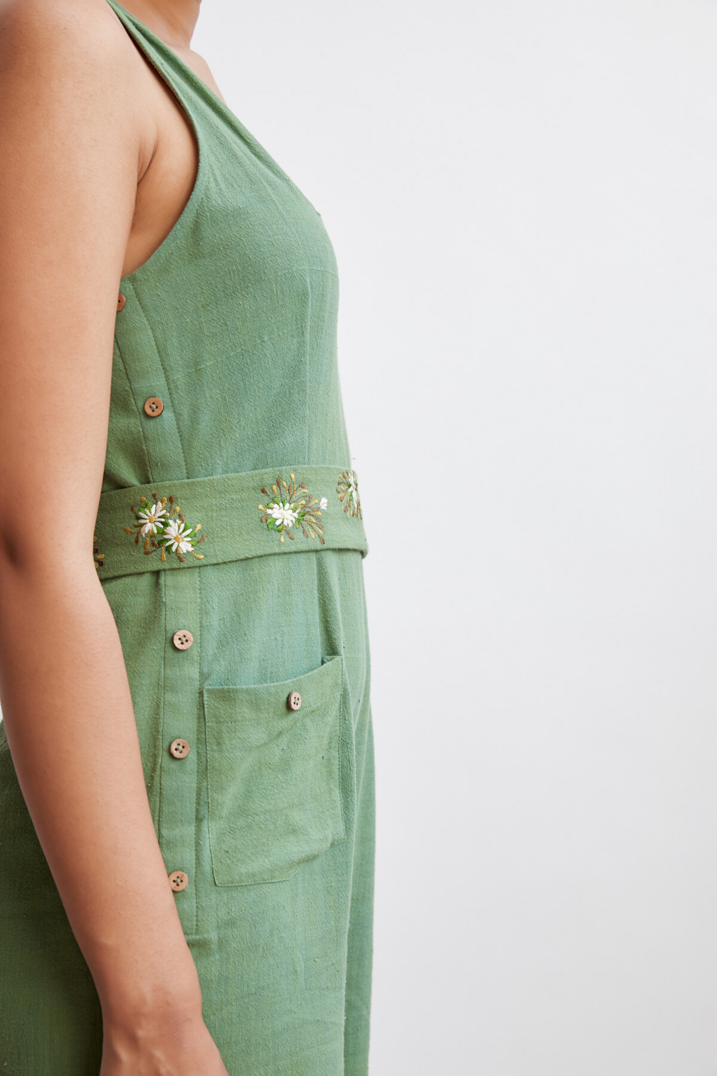 The Tropical handwoven organic cotton jumpsuit