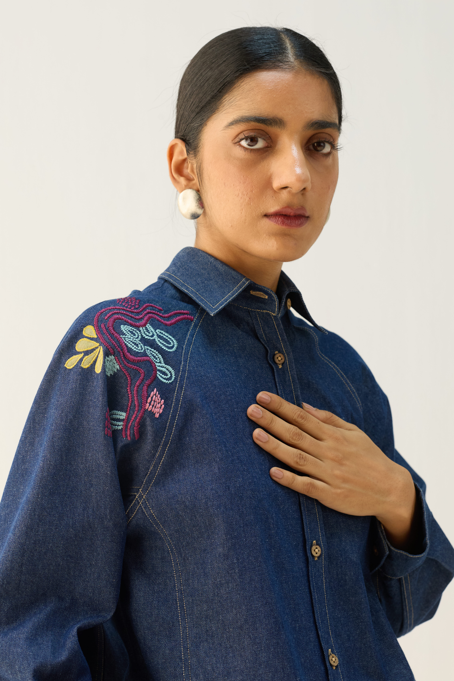 The Wave Sustainable Denim Shirt