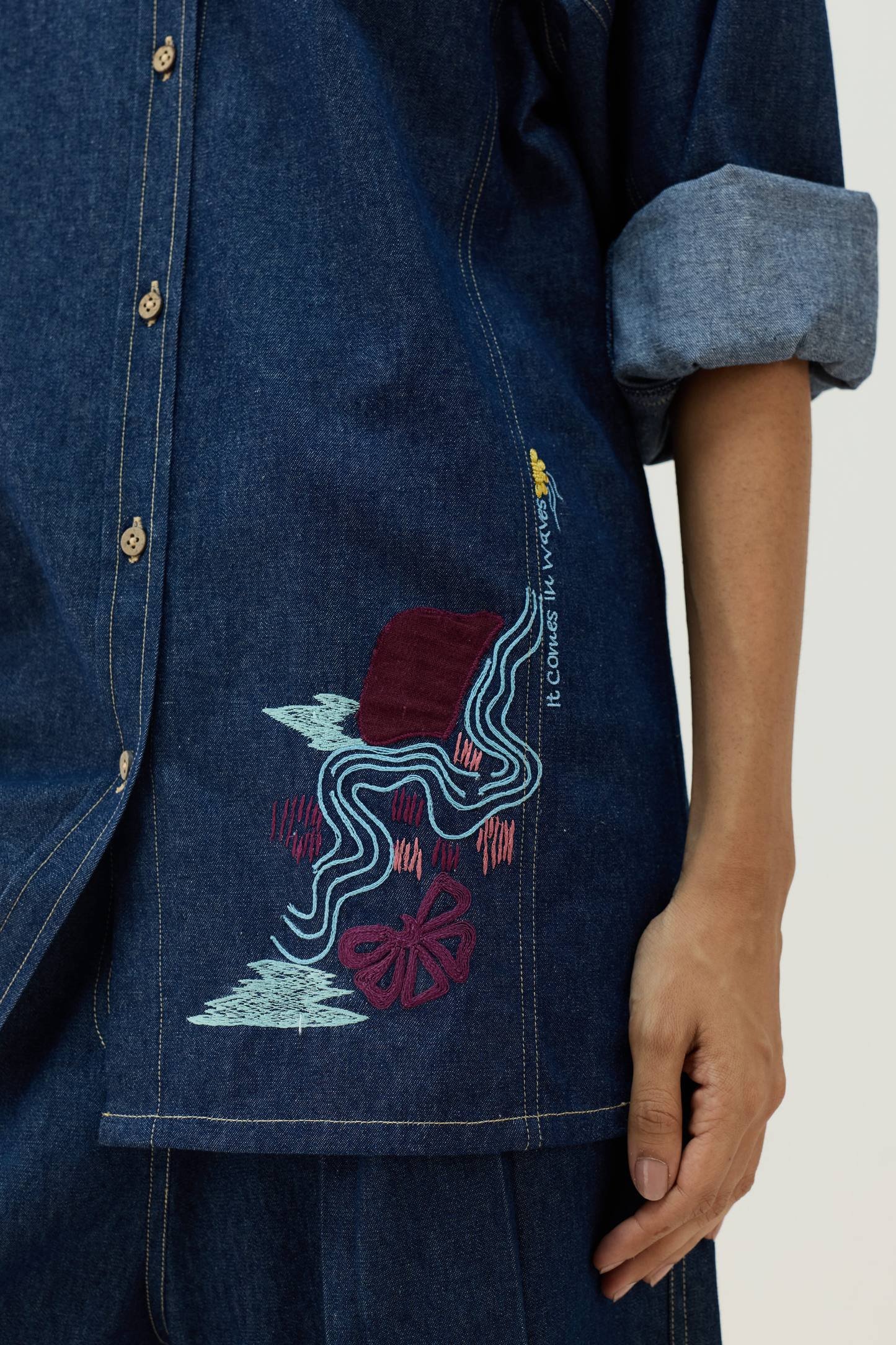 The Wave Sustainable Denim Shirt