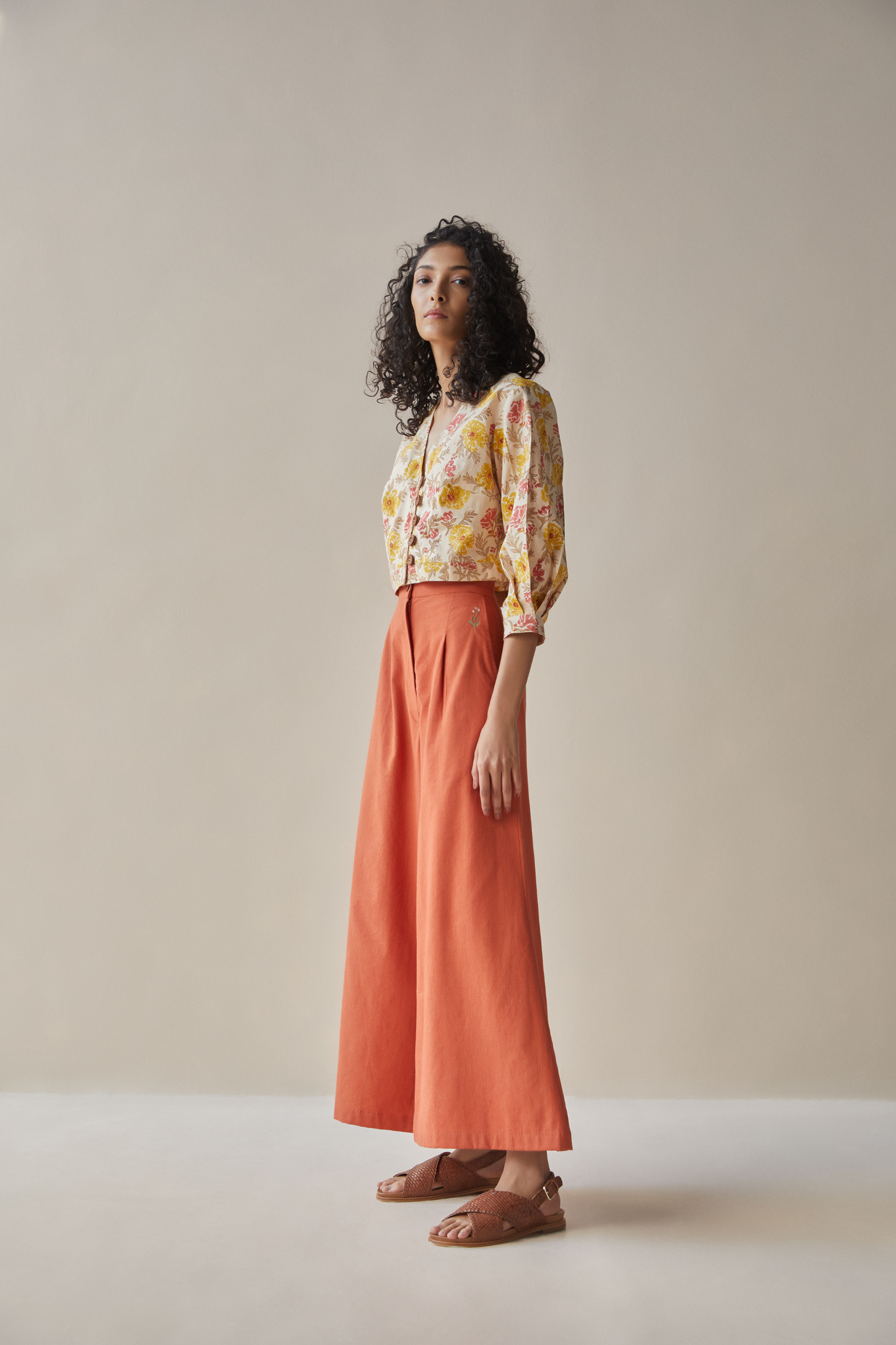 Wild Rose hemp trousers