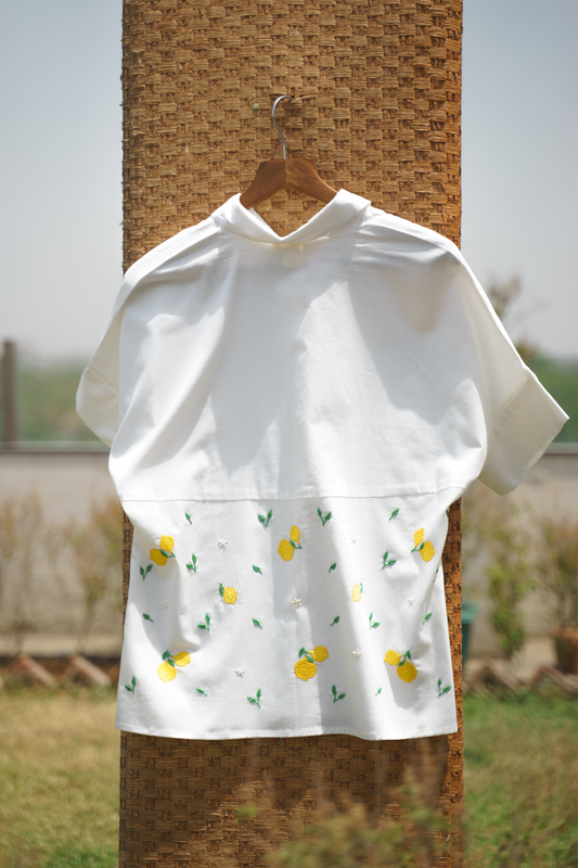 Sui | WILD HEART (GRANITA EDITION) hand and machine embroidered organic cotton classic oversized shirt from Granita Summer Collection 2019