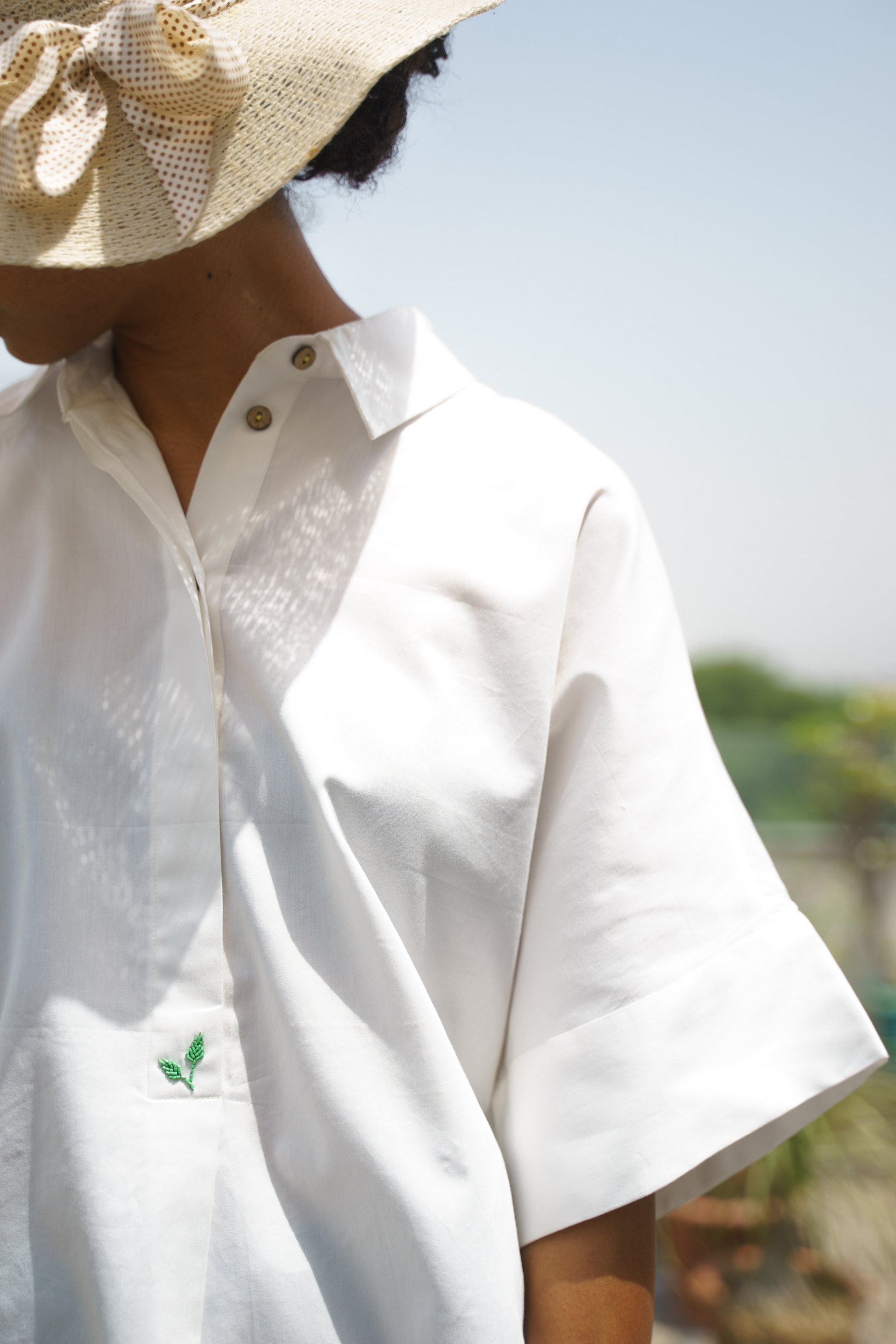  Sui | WILD HEART (GRANITA EDITION) hand and machine embroidered organic cotton classic oversized shirt from Granita Summer Collection 2019