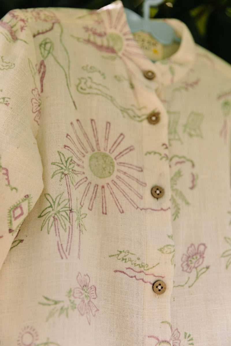 Sweet Summer Handwoven Organic Cotton Shirt