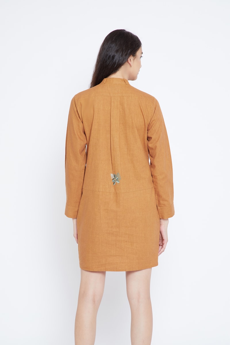 Go with the Flow-er hemp dress