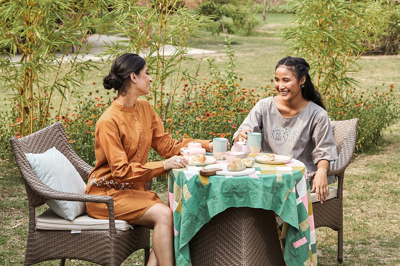 Go with the Flow-er hemp dress