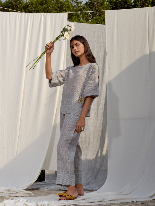 On My Way Into the Wild organic cotton trousers