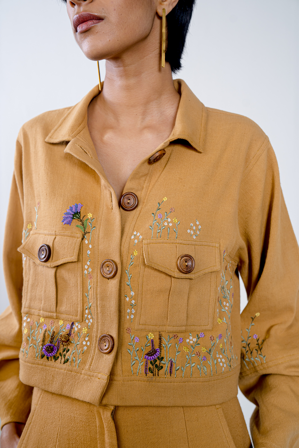 Bloom handwoven organic cotton jacket