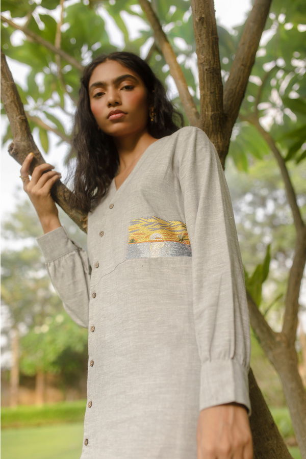 By the Dusk hemp dress