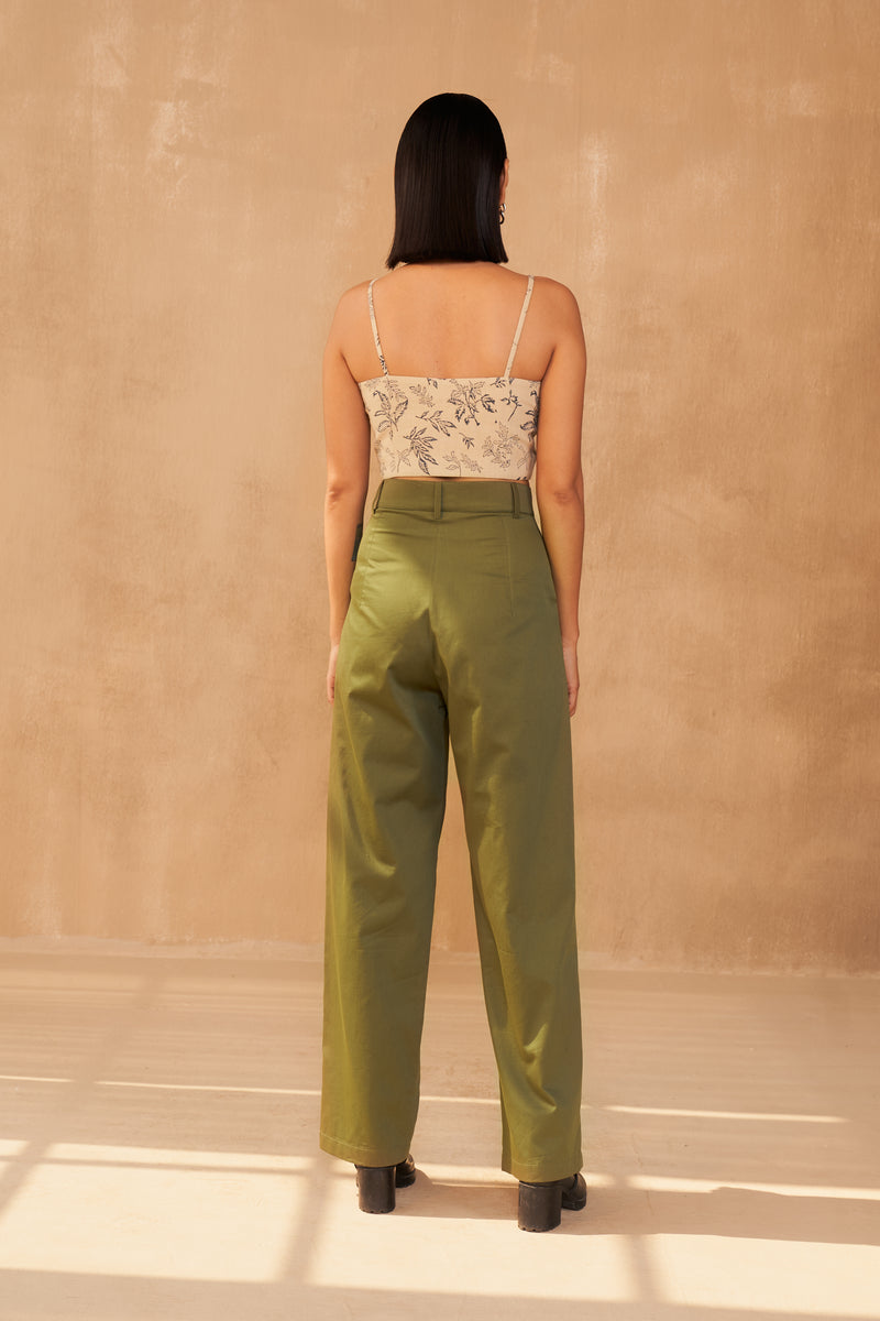 Leafy Beginnings Organic Cotton Trousers